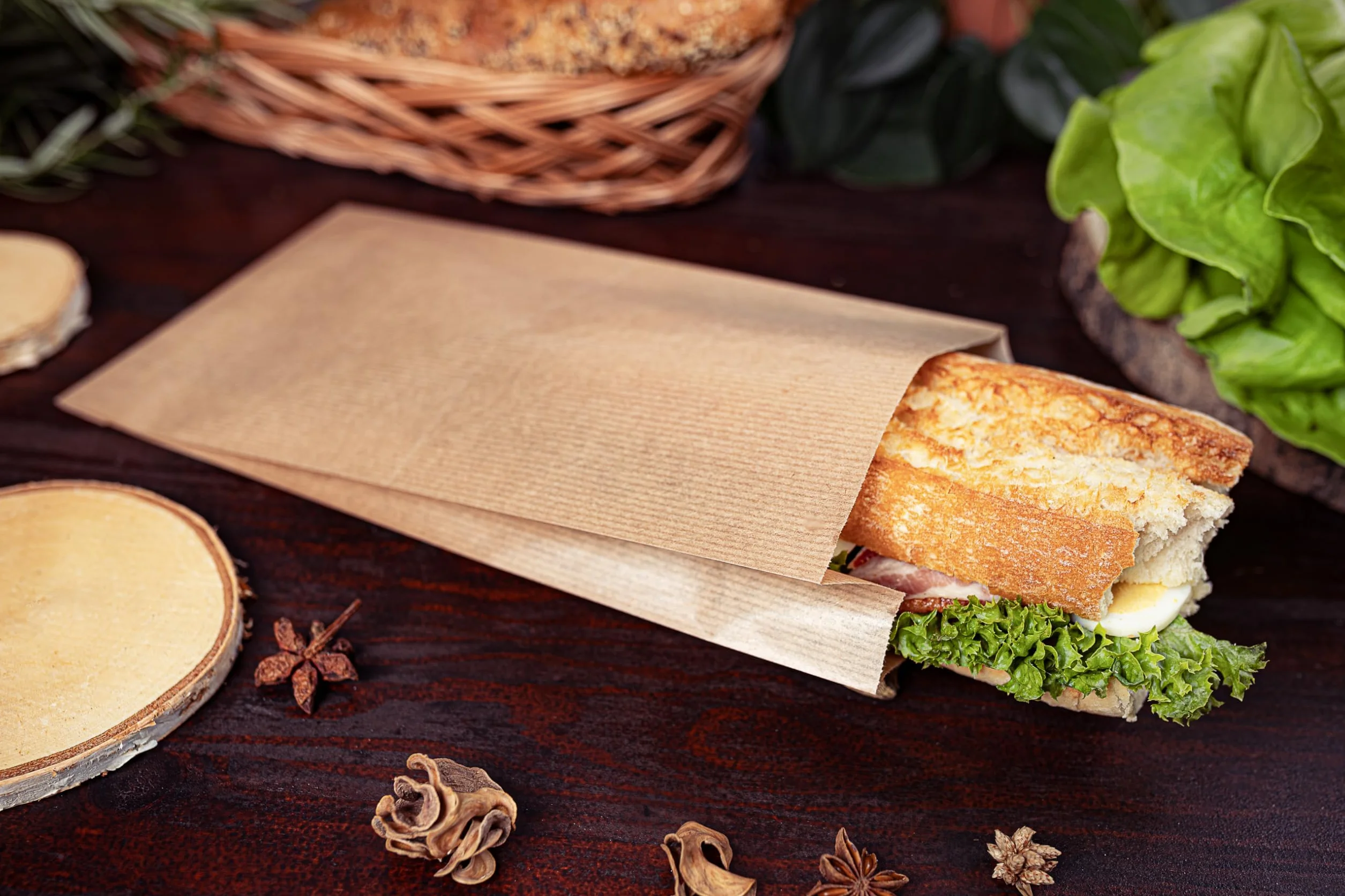 Sacchetti di Carta Kraft Marroni 12x4,5x21 cm 1000 Pz Sacchetto Regalo Alimenti