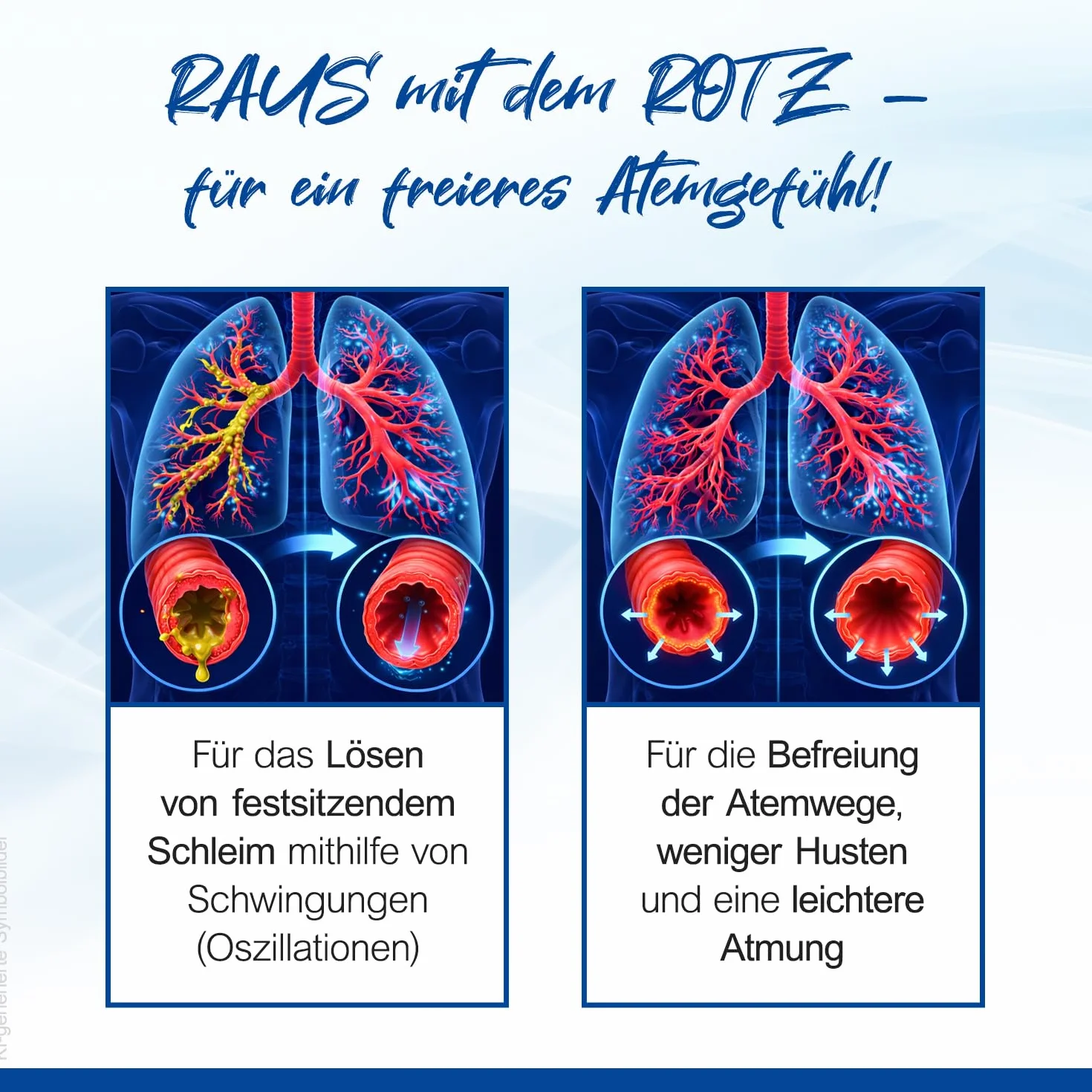 CEGLA RC-Cornet PLUS Dispositivo per terapia respiratoria, riduce tosse, scioglie muco, libera vie respiratorie