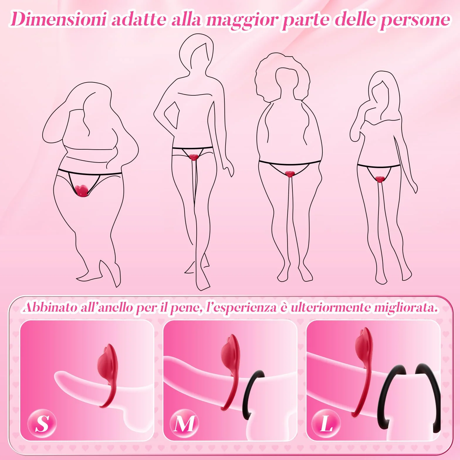 Vibratoreper Donna Professionale Wireless XL con APP Sex Toys, AI-Sync Telecomando 10 Modalità Vibrazione Ovetto Vibrante Sexytoysys Coppia Sex Toy, Vibratore per Donna Punto g Squirting, 6 Anelli