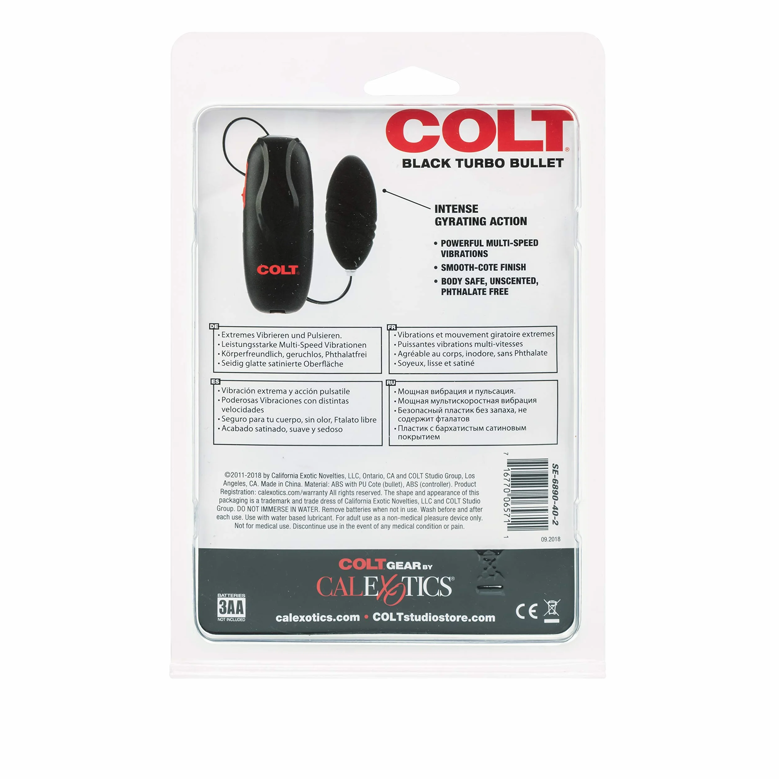 California Exotics Colt Turbo Bullet, nero