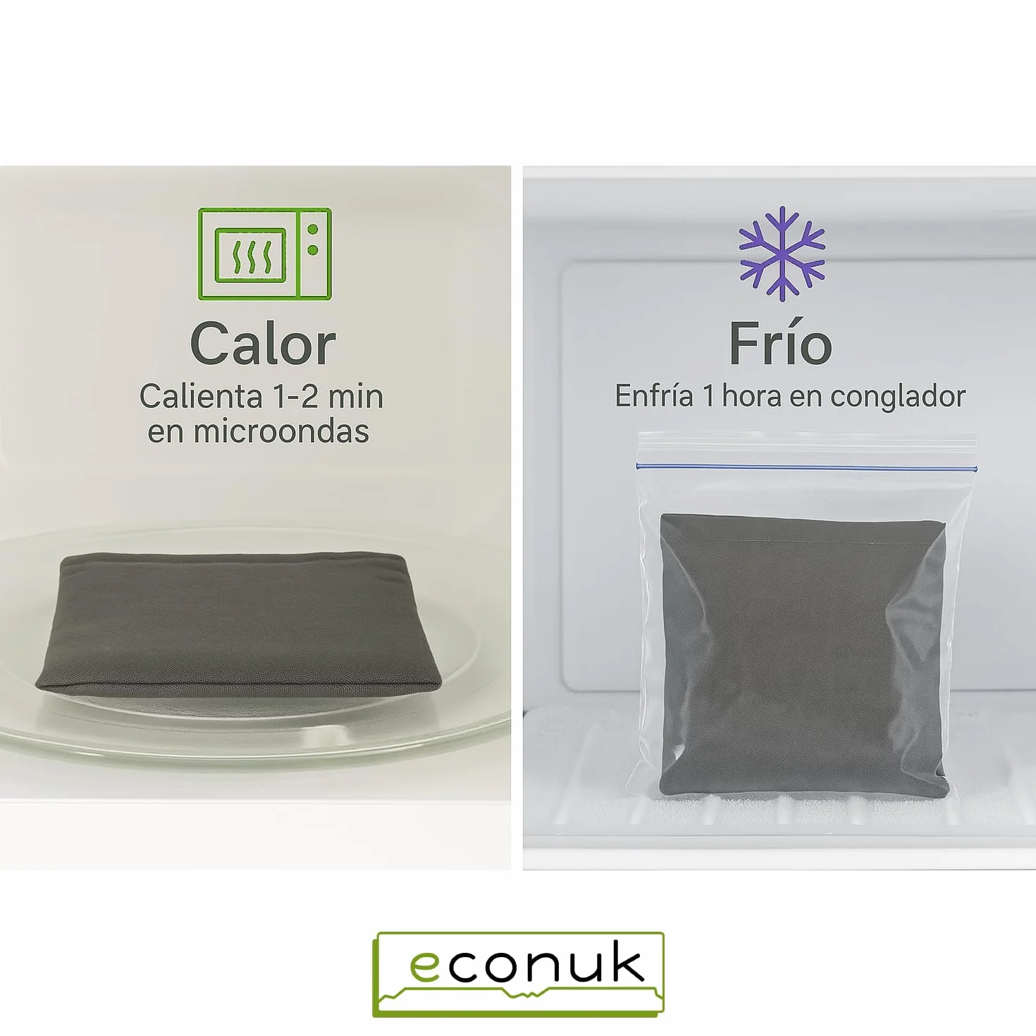 Sacco di semi per microonde con lavanda e miglio, riutilizzabile, per caldo e freddo, sacchetto di semi naturale per collo, schiena e addome (grigio grigio, 22 x 22 cm)