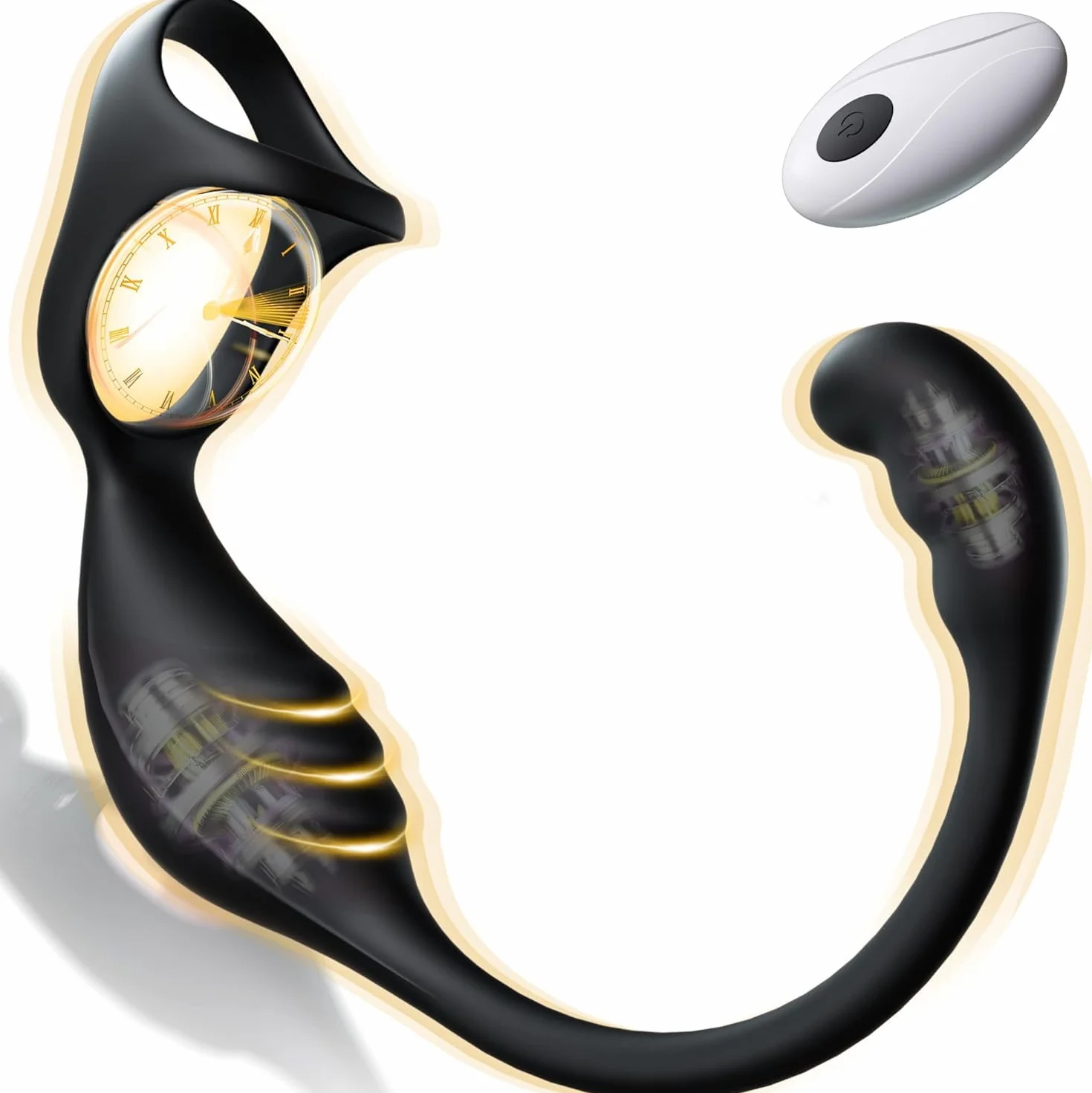 Vibratore Anale con anello Pene Lui Sex Toy, Anal Plug Vibratoreper Uomo Professionale, Plug anale-dilatatore uomo, Sex Toys Prostata Vibratore per Uomo Plug Analesex Toy Stimolatore Prostata per Lui