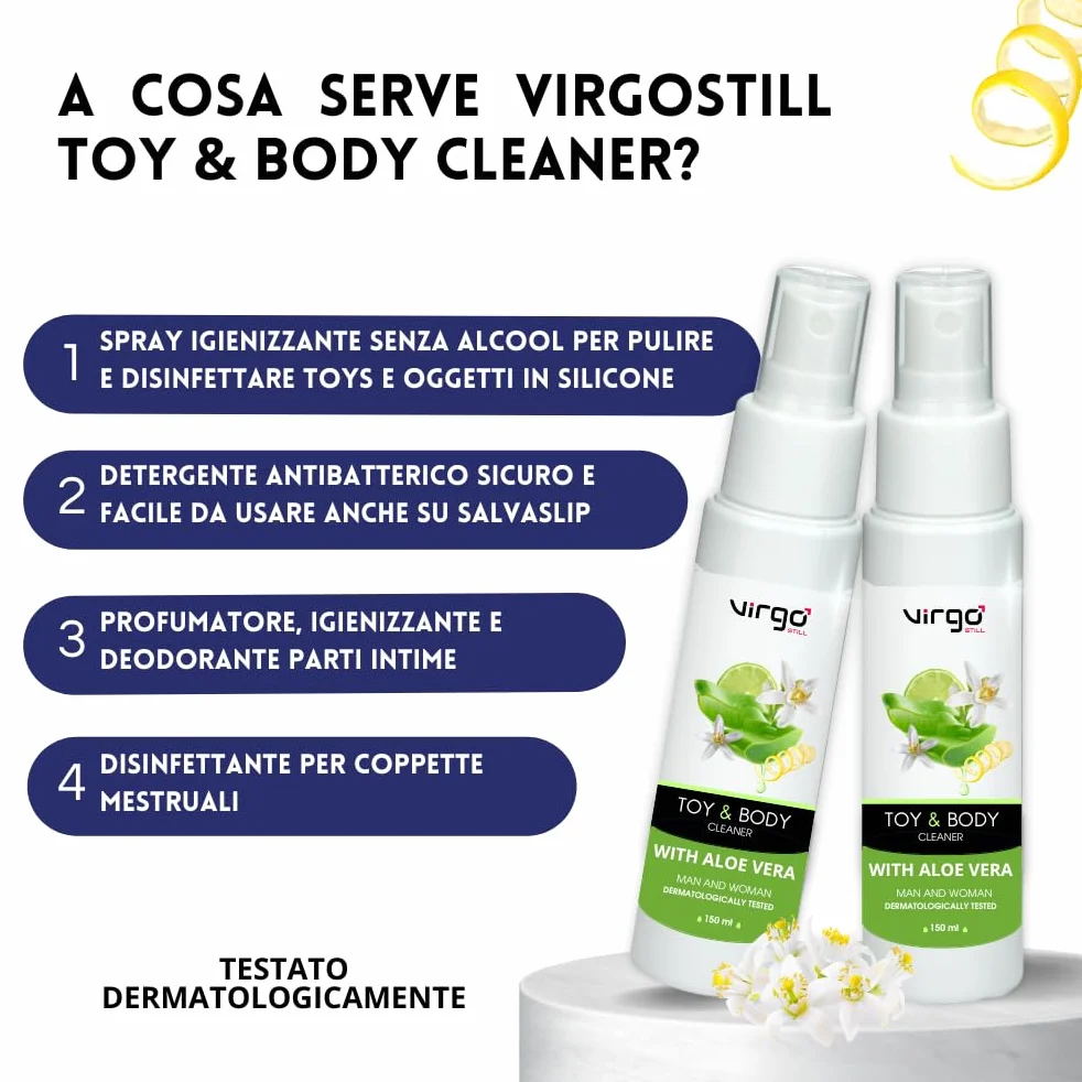 Spray Toy Cleaner Antibatterico Disinfettante Intimo 150ml