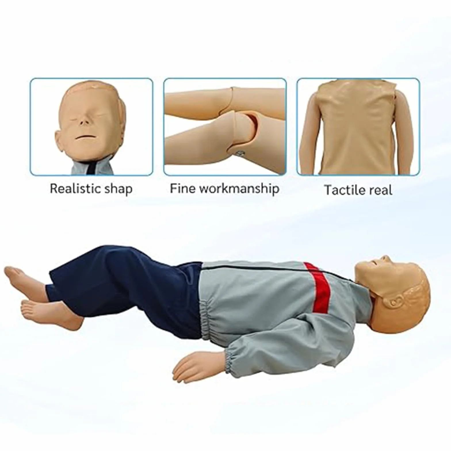 Manichino CPR Tutto Il Corpo Bambino Rianimazione Pediatrico RCP Pronto Soccorso Ostruzione Vie Aeree