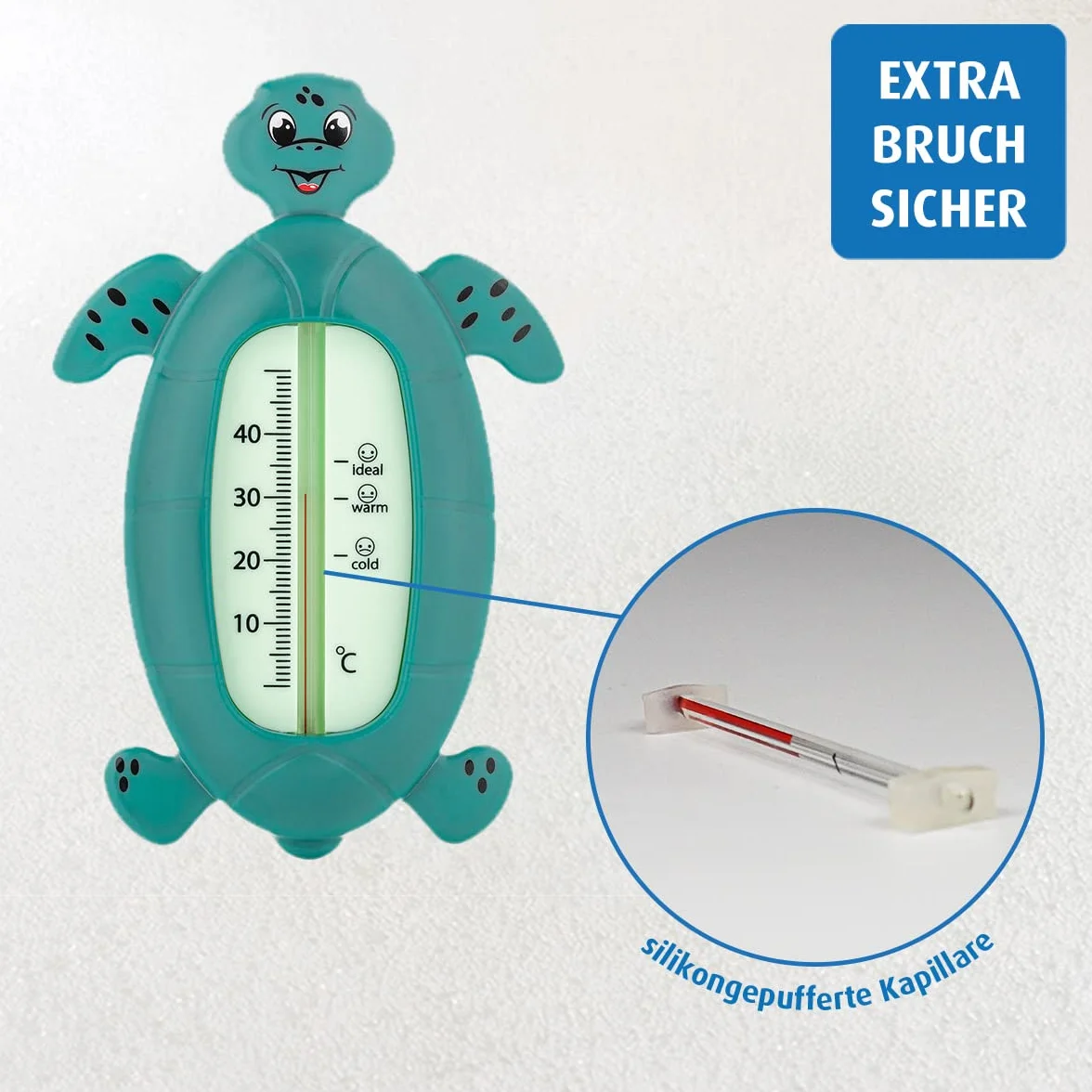 Reer GmbH Termometro da Bagno per Bambini, a Prova di Bambino, Verde