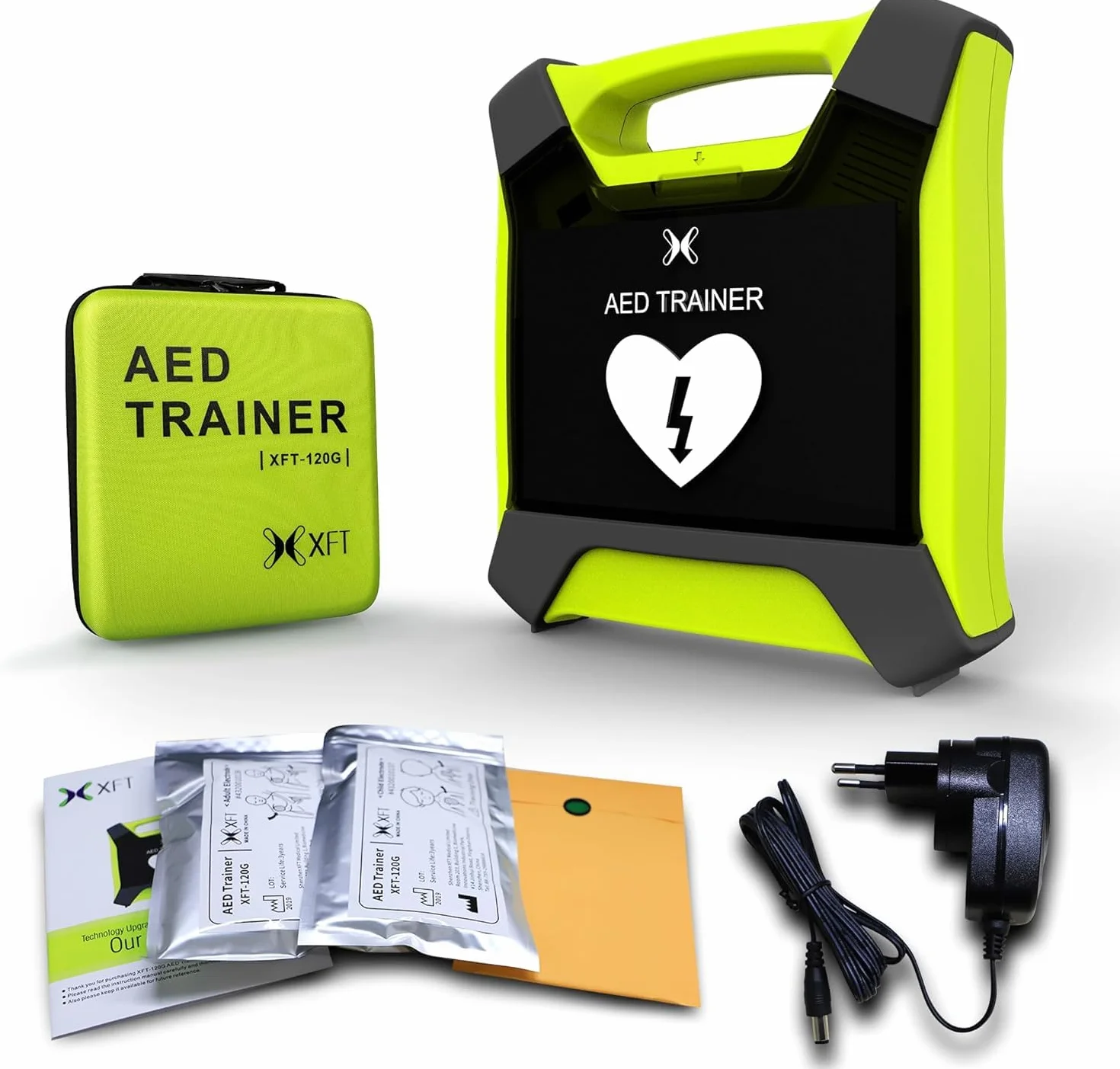 DEA Defibrillatore Simulatore con schermo CPR XFT 120G 10 scenari allenamento istruzioni vocali telecomando