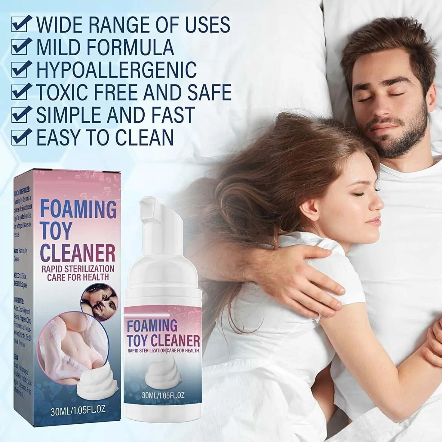 Fresh Foaming Toy Cleaner 30 ml 2 pezzi detergente a secco in schiuma per giocattoli