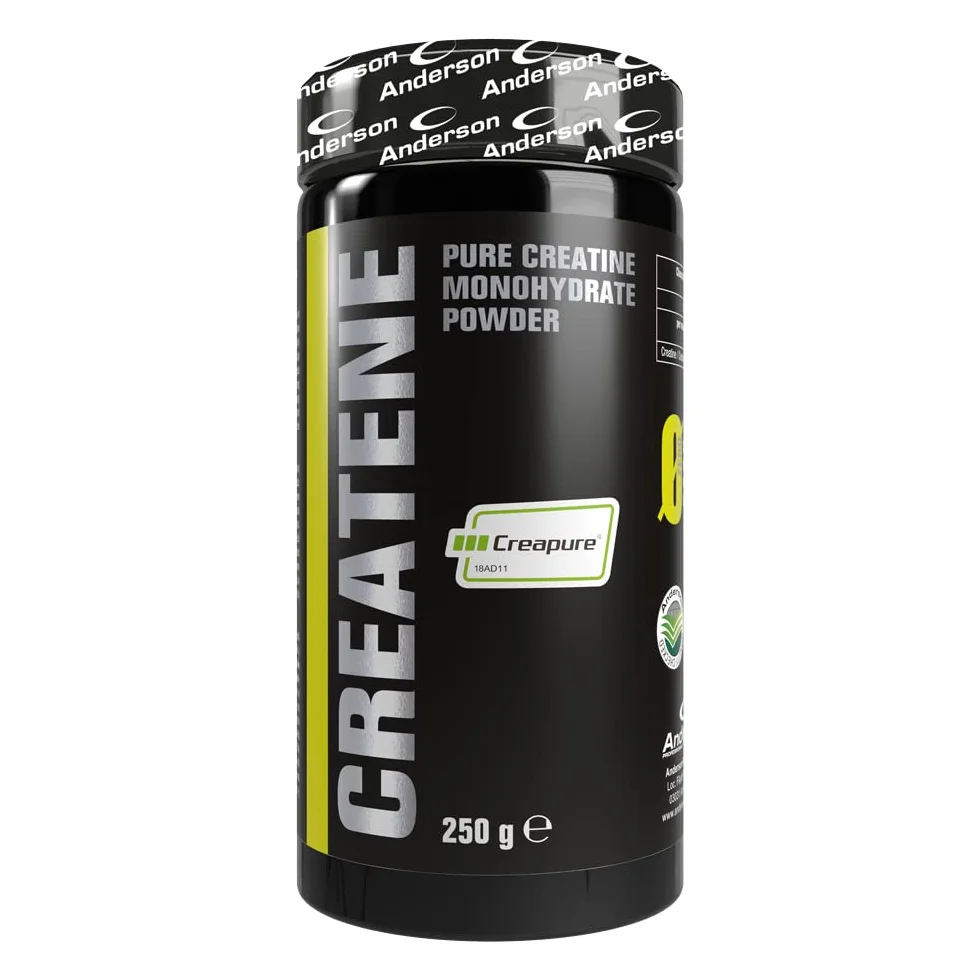 Anderson® Creatina Monoidrato 100% Creapure® 250 g - Pure Creatine Monohydrate Powder