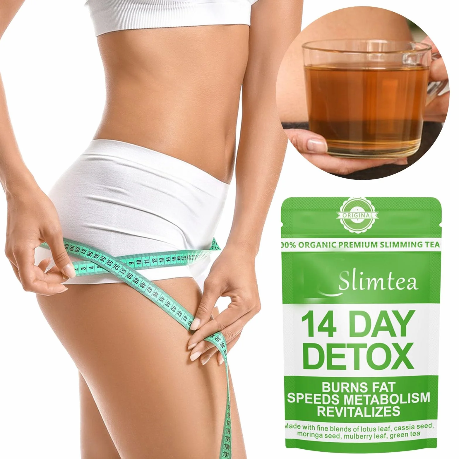 Aoseiens 14/28 giorni Detox Tea per la perdita di peso, 14/28 bustine dieta naturale sottile tè dimagrante, disintossicazione delicata e pulizia, perdita di peso riduzione del grasso della pancia