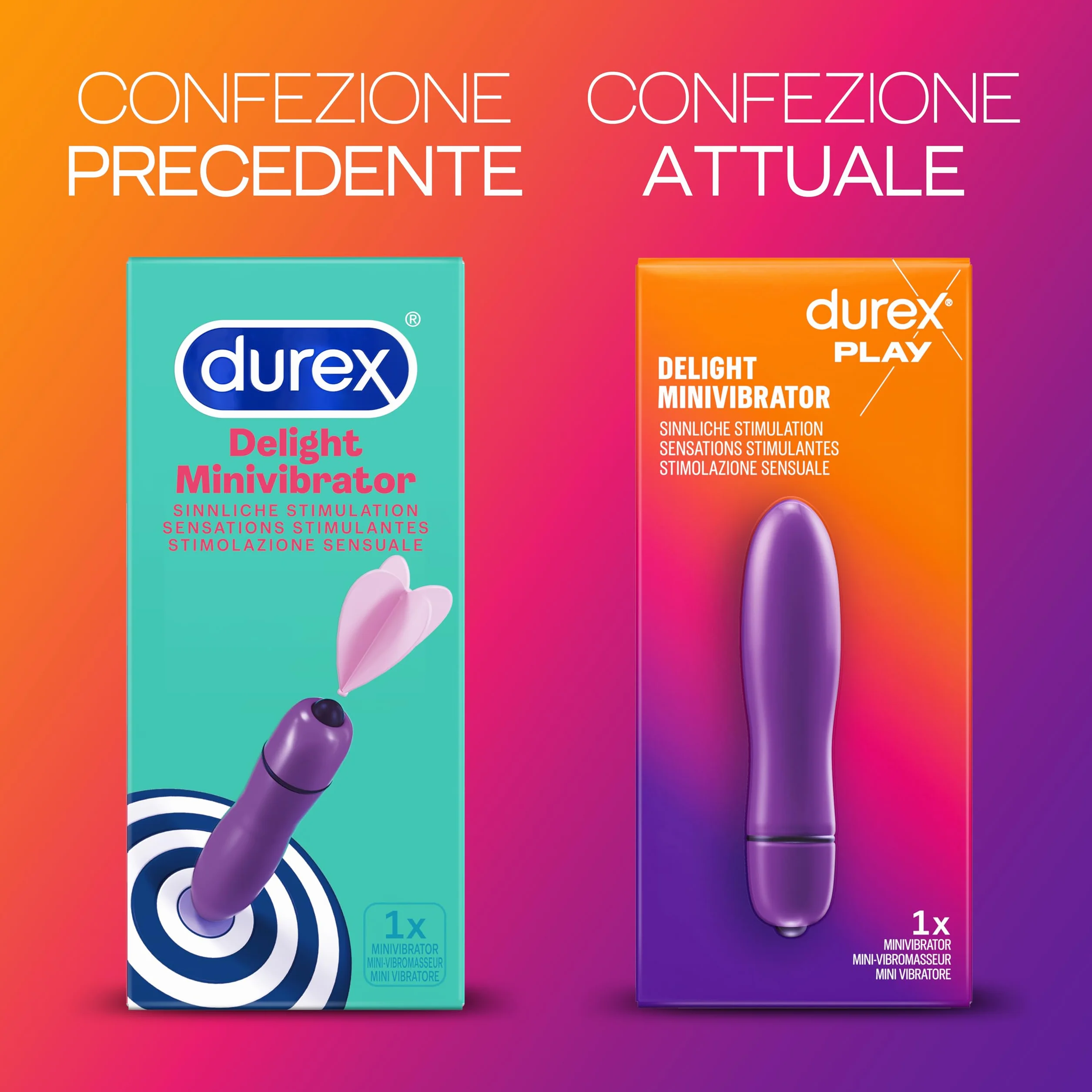 Durex Delight Minivibrator, Sex Toy, Intense Vibratore Portatile Piccolo e Discreto