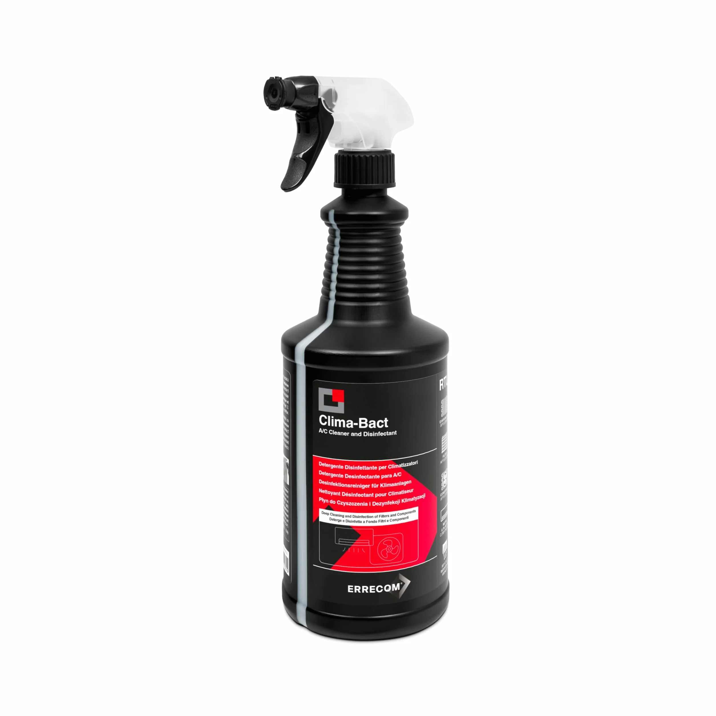 ERRECOM Clima-Bact Detergente Disinfettante per Climatizzatori 1L Biocida Biodegradabile