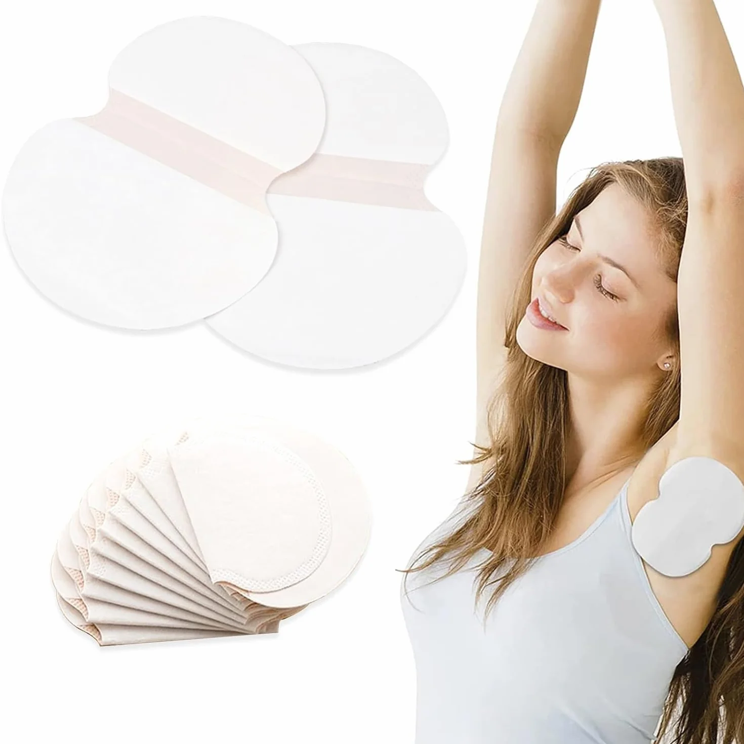 Pastiglie Assorbi Sudore Uomo Donna 80 Pezzi Assorbenti Ascellari Antisudore Traspiranti