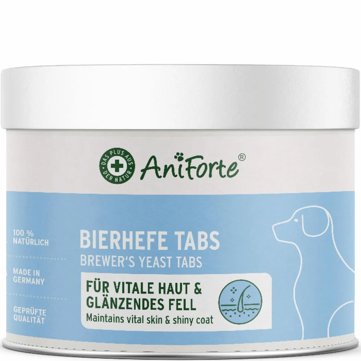 AniForte Lievito di birra per cani 500 Tabs - prodotto naturale per pelo lucido e pelle vitale