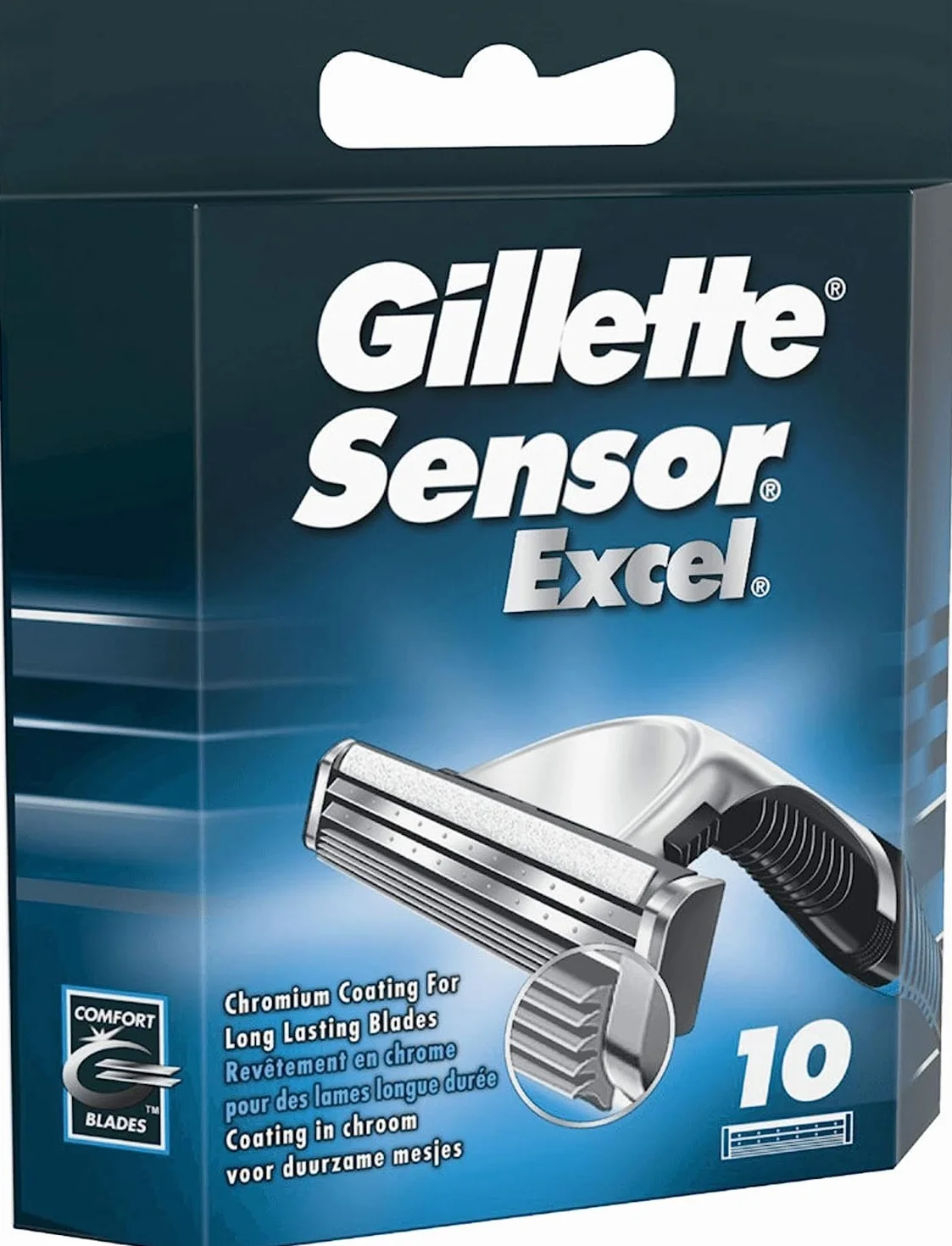 Gillette Sensor Excel - Pezzi di rasoi per gli uomini, 10 unità