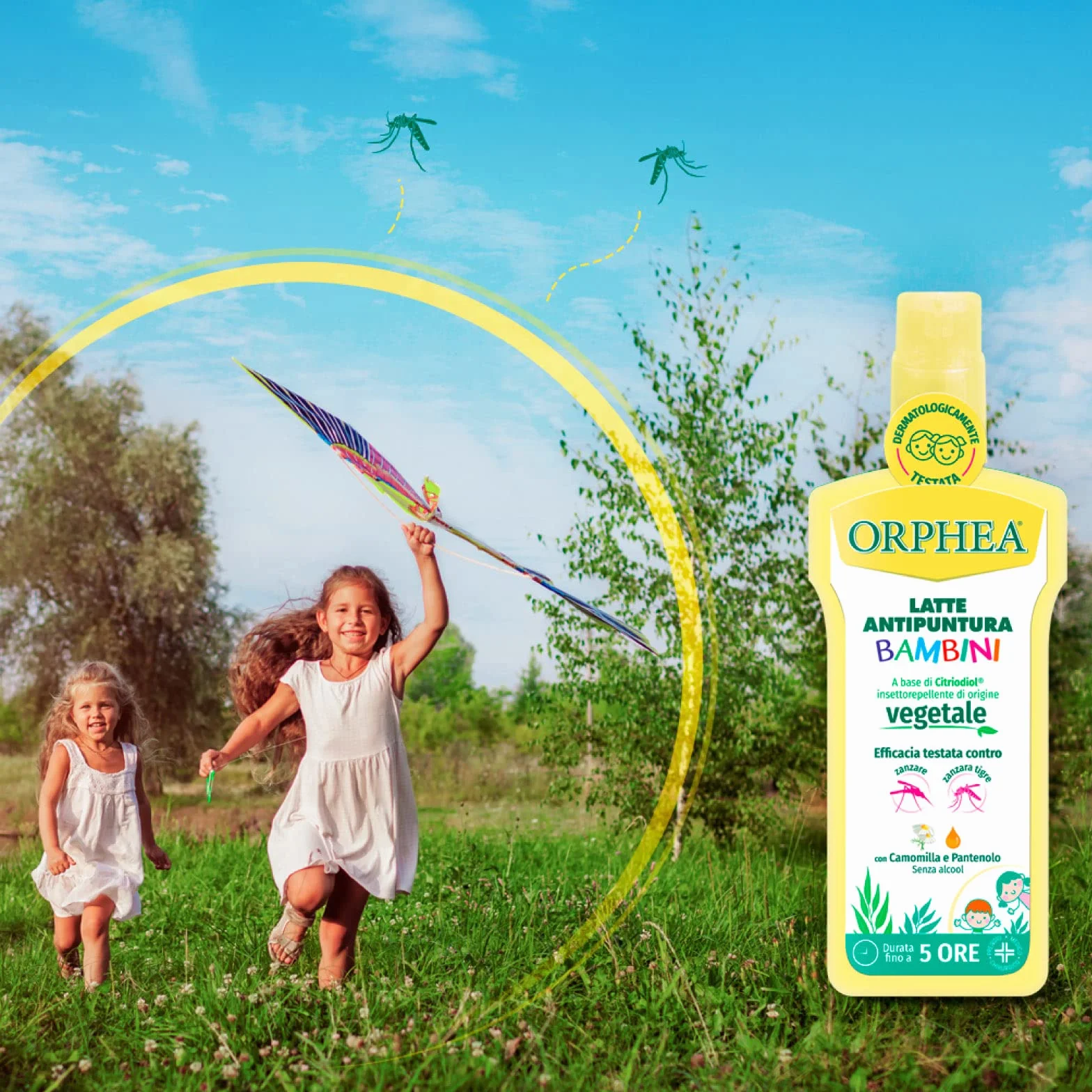 Orphea Antipuntura Delicato Spray Repellente Anti Zanzare e Zanzara Tigre 100ml