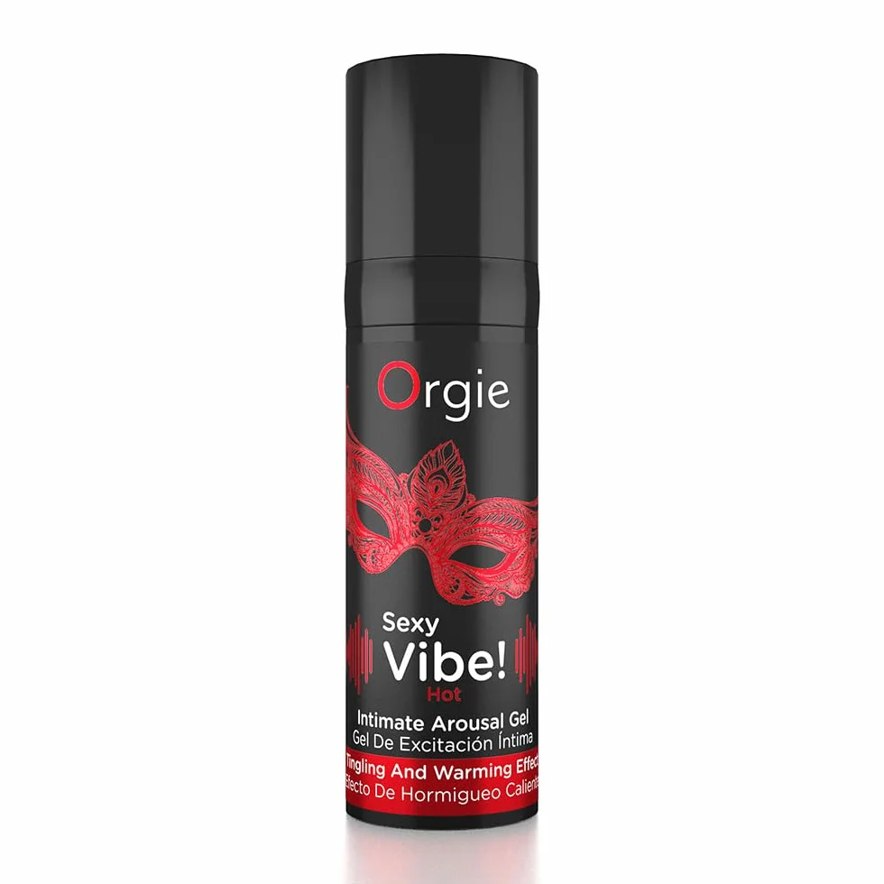 Orgie Sexy Vibe Hot Kissable Arousal Gel - Effetto formicolio e riscaldamento al gusto di fragola - 15 ml