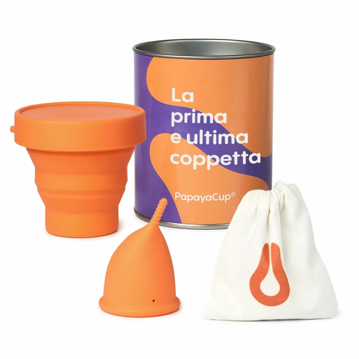 Coppetta Mestruale Anatomica super Morbida e Confortevole con sterilizzatore - Coppetta mestruale per donne con sensibilità vaginale - Silicone medico senza lattice e additivi - Taglia S