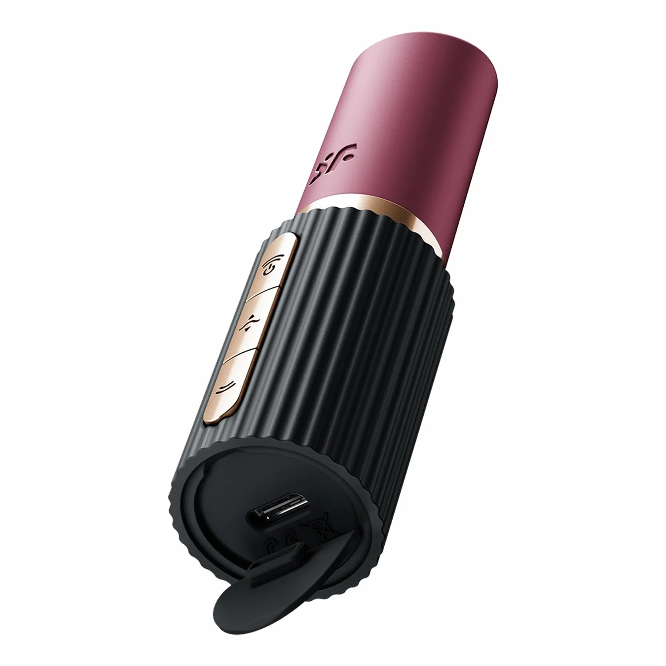 Satisfyer Pro 2 Kiss Vibratore a rossetto 3D Air Pulse Nero Ø 2.9 cm