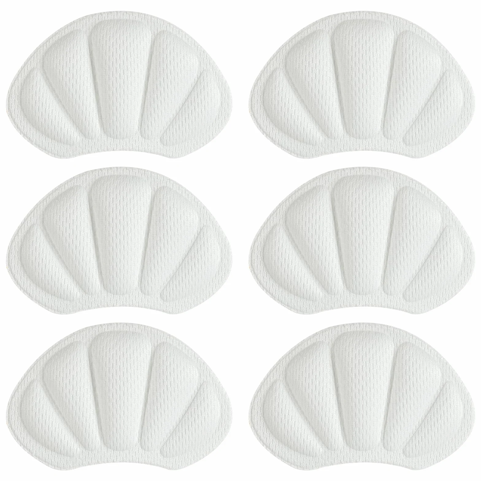 3 PAIA cuscinetti salva tallone per scarpe, proteggi tallone autoadesivo e antiscivolo, solette, inserti morbidi per prevenzione sfregamenti e un confort ottimale (bianco)