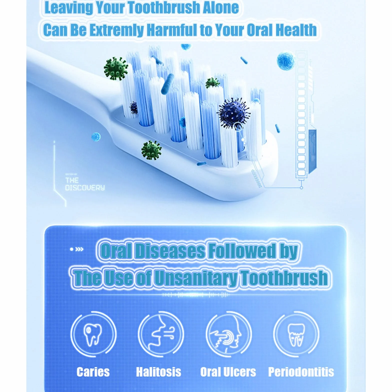 Sterilizzatore per spazzolino UV intelligente Disinfezione senza punzonatura Scaffale per spazzolino da denti Spazzolino da denti a parete Spremere dispositivo per dentifricio,Black