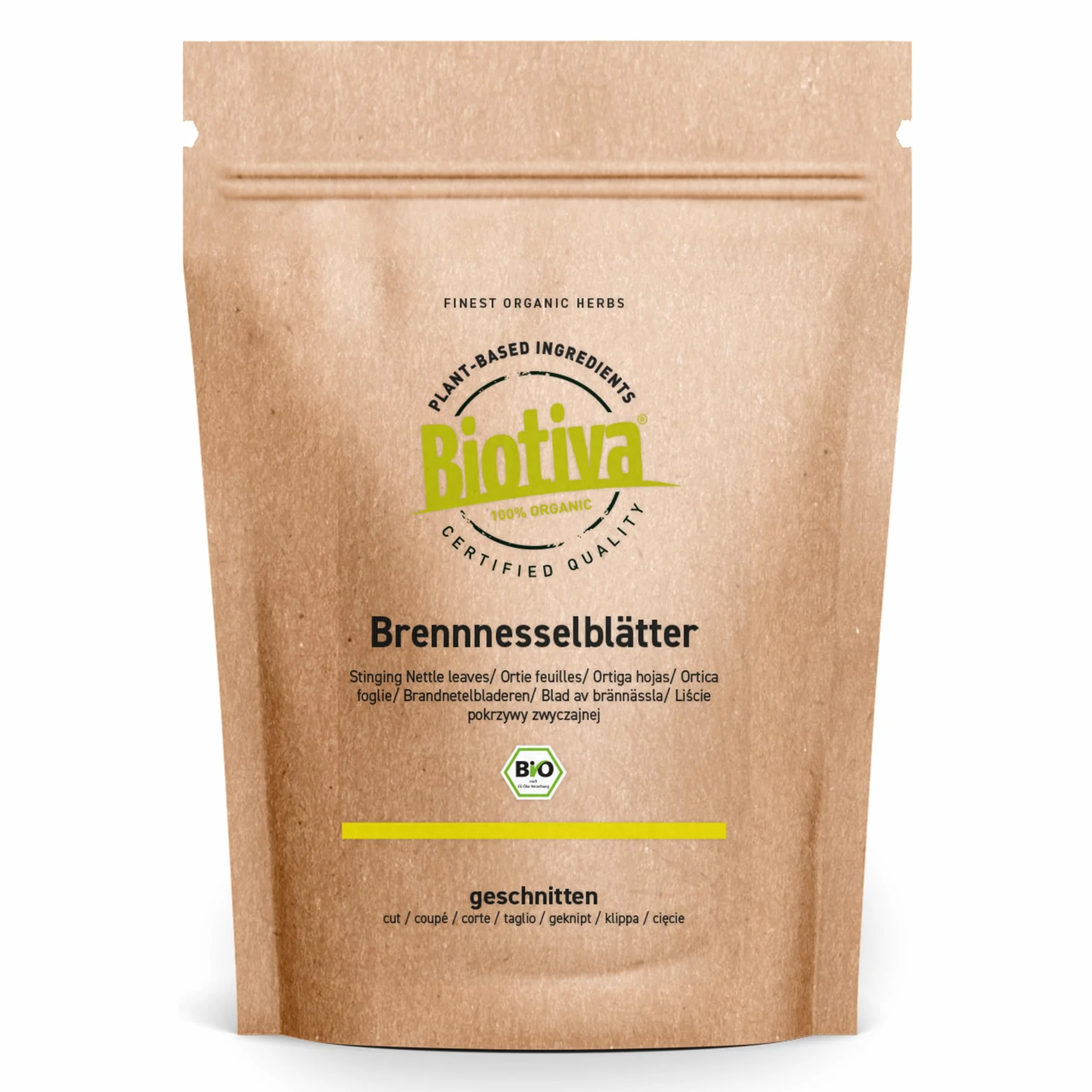 Tè di foglia d'ortica Bio 100g Biotiva 100% biologico