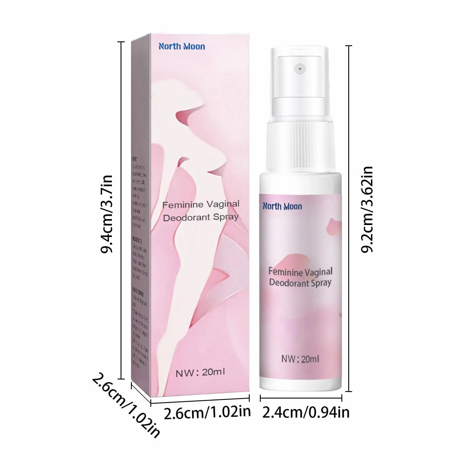 Spray da donna, 20 ml, per uso, per donne, per prodotti per l'igiene delle donne, spray per la cura vaginale, spray da donna per la protezione dagli odori