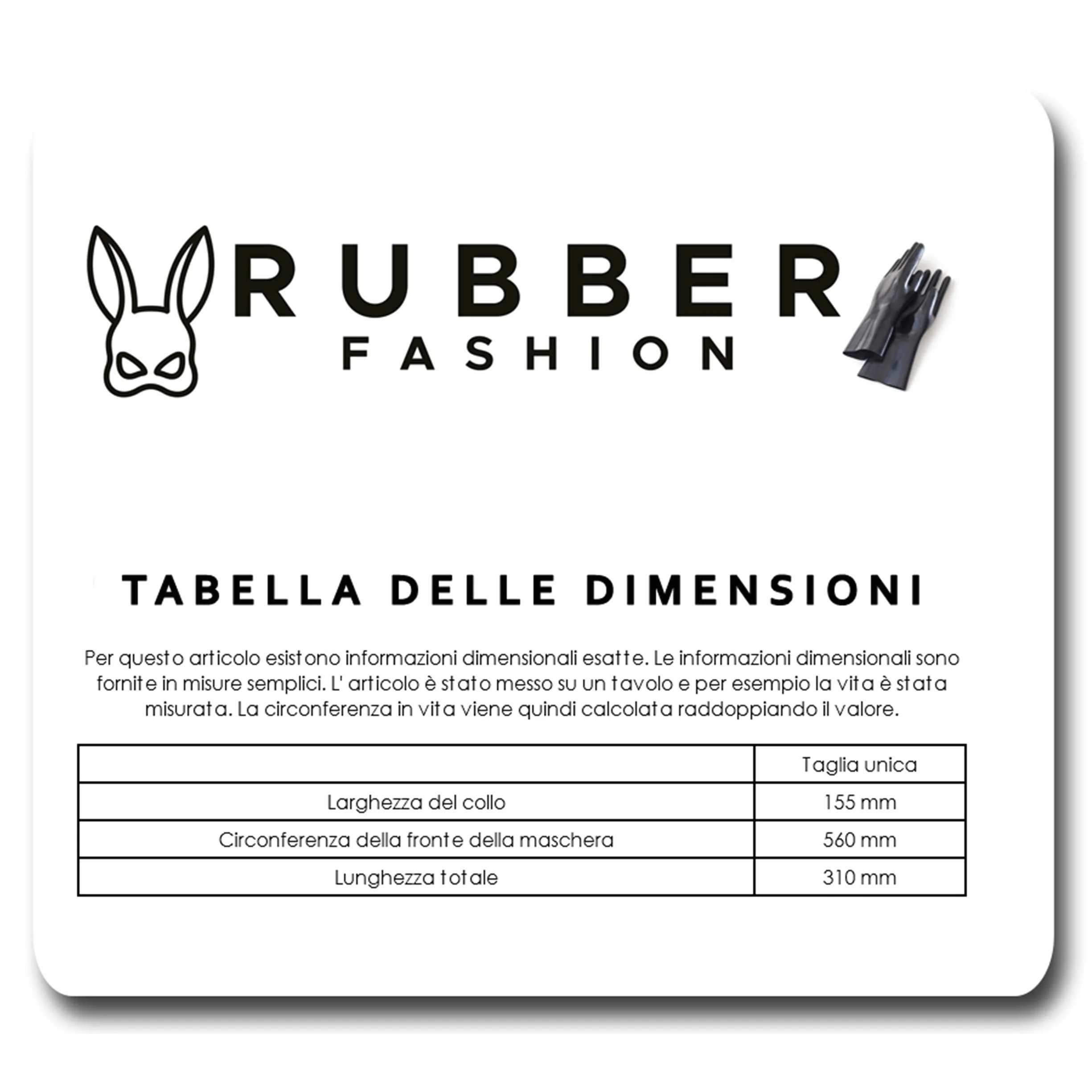Rubberfashion Maschera in lattice anatomica per uomo con aperture per occhi e naso