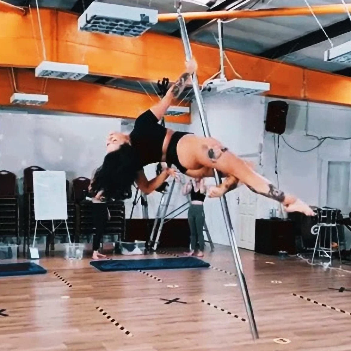 PRIOR FITNESS Palo Pole Dance da Casa 45 mm Staccabile Set Bastoni Ginnastica Volanti Portata 150 kg