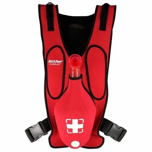 Act-Fast Dispositivo di Emergenza per Adulti con Backshot, Gilet di Allenamento Regolabile per Primo Soccorso