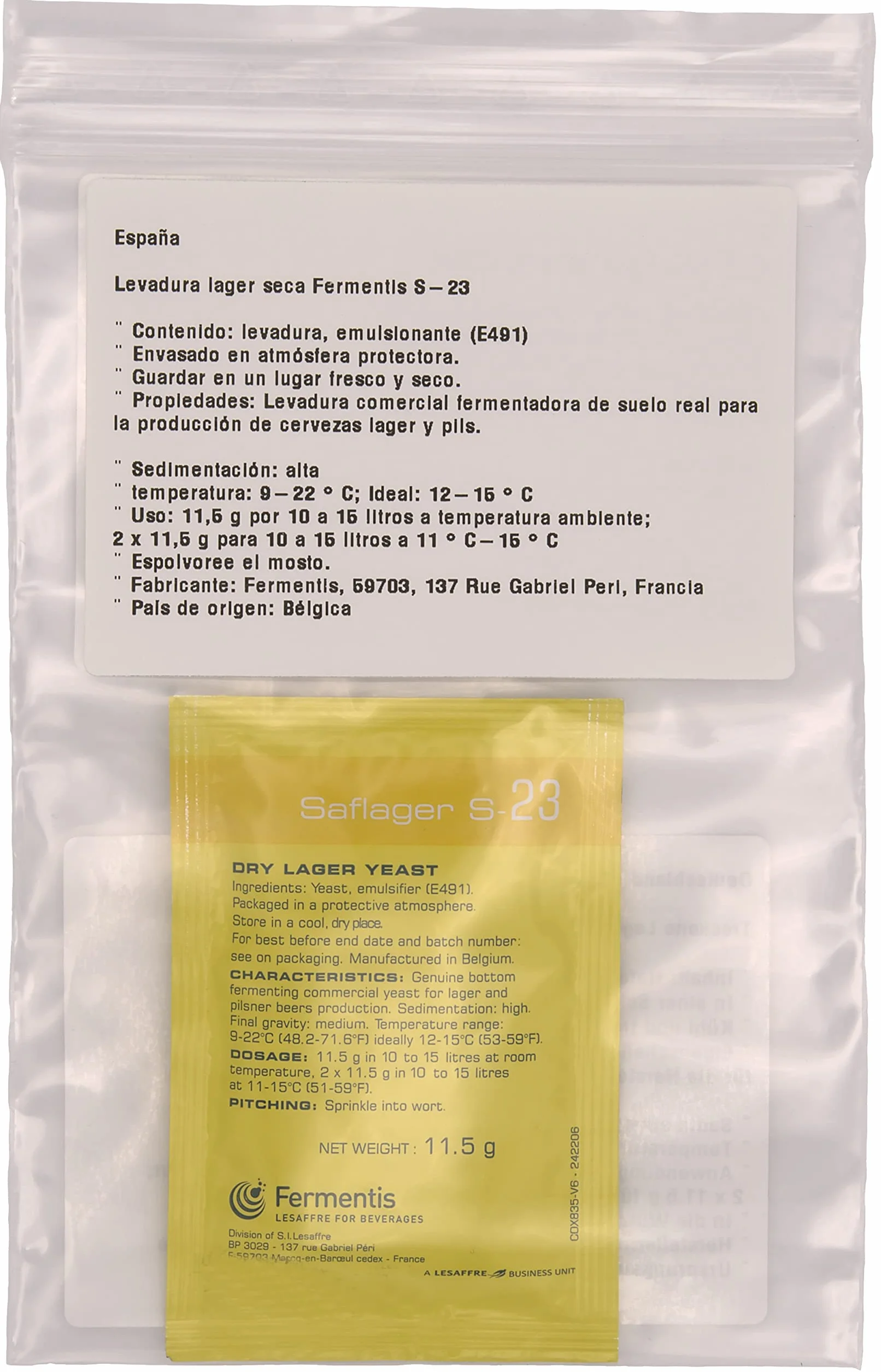 Fermentis lievito di birra US-05 W 34/70 S-33 S-23 alta fermentazione