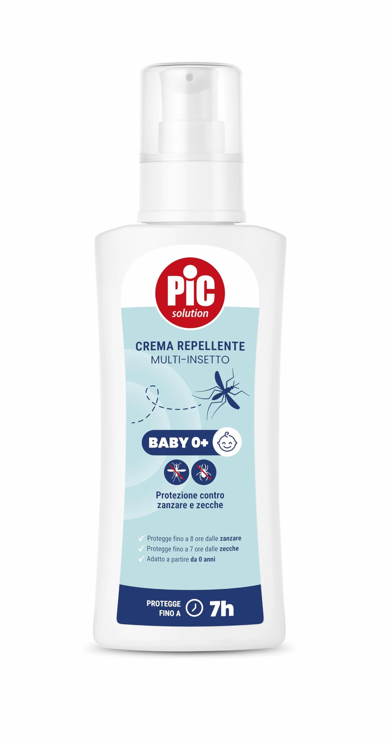 Pic Solution Crema Antizanzare Comuni e Zecche 100 ml Repellente Insetti