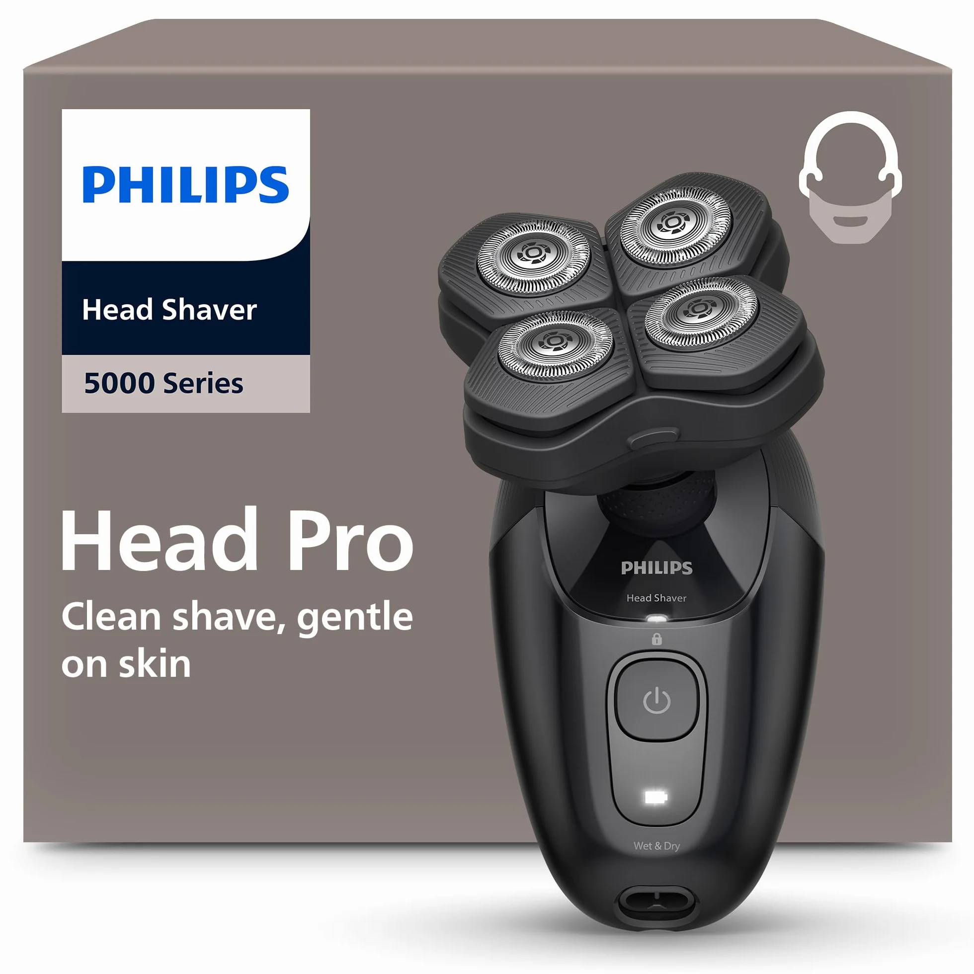 Philips Serie 5000 Rasoio uomo donna HS5980/15 testina flessibile 360° lame ComfortCut