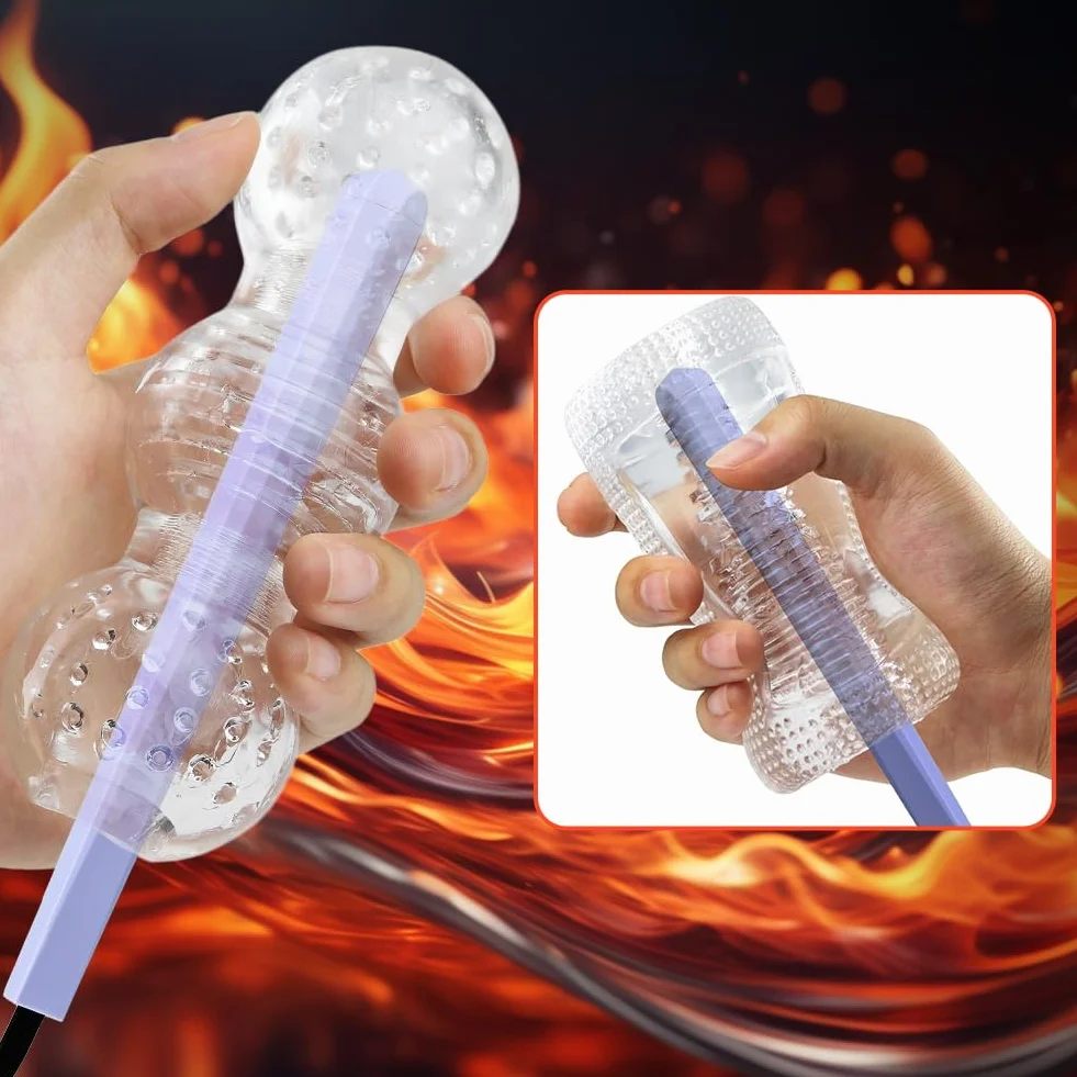 Roluck Asta Riscaldate per Sex Toy, Asta Riscaldate per Masturbatore Uomo, Stick Riscaldate USB con Controllo Automatico della Temperatura, Scalda Sex Toy, Accessorio per Sexytoysys Uomo