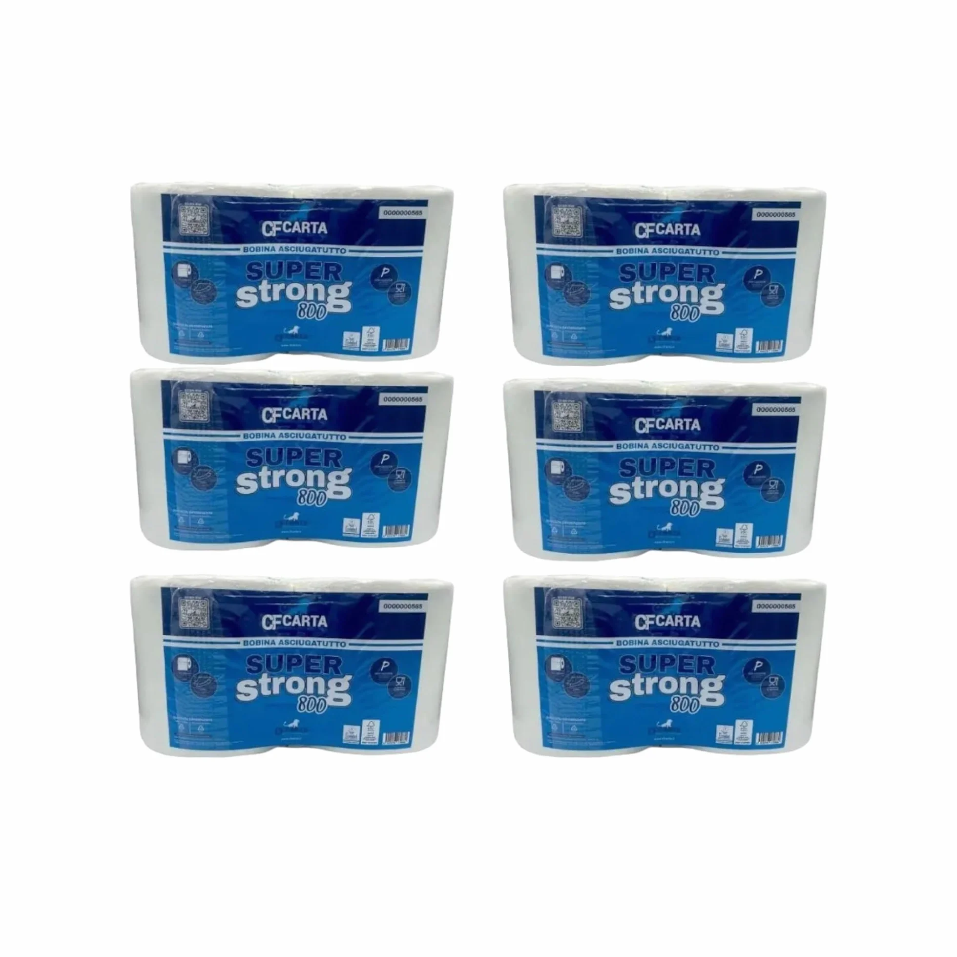Carta rotoloni asciugatutto SuperStrong 800 2veli micro incollati 800 strappi