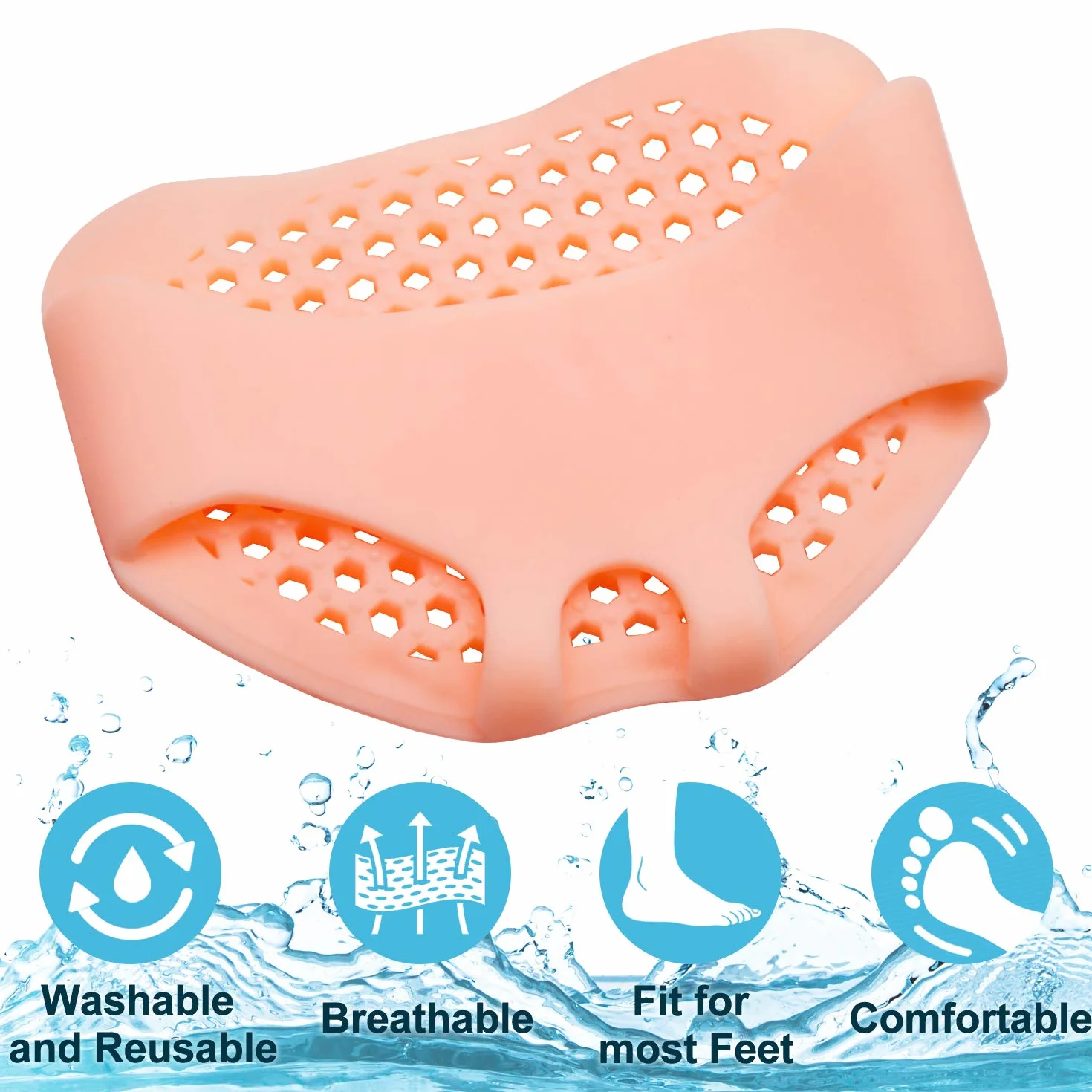 Bukihome Cuscinetti Metatarso 8 Pezzi Allevia Dolore Calli Vesciche Metatarsalgia