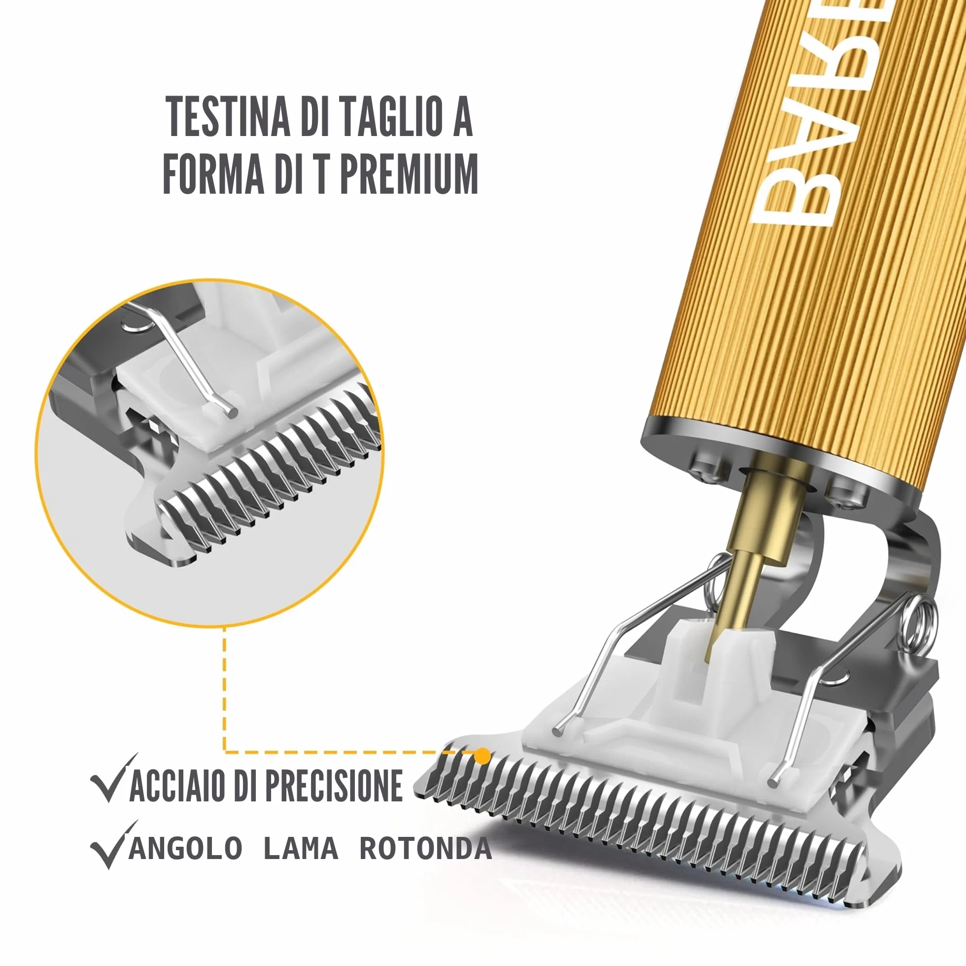 BarberBoss Regolabarba da uomo, macchinetta barba, rasoio barba, rasoio elettrico, regolabarba uomo, tagliabarba elettrico, tagliacapelli