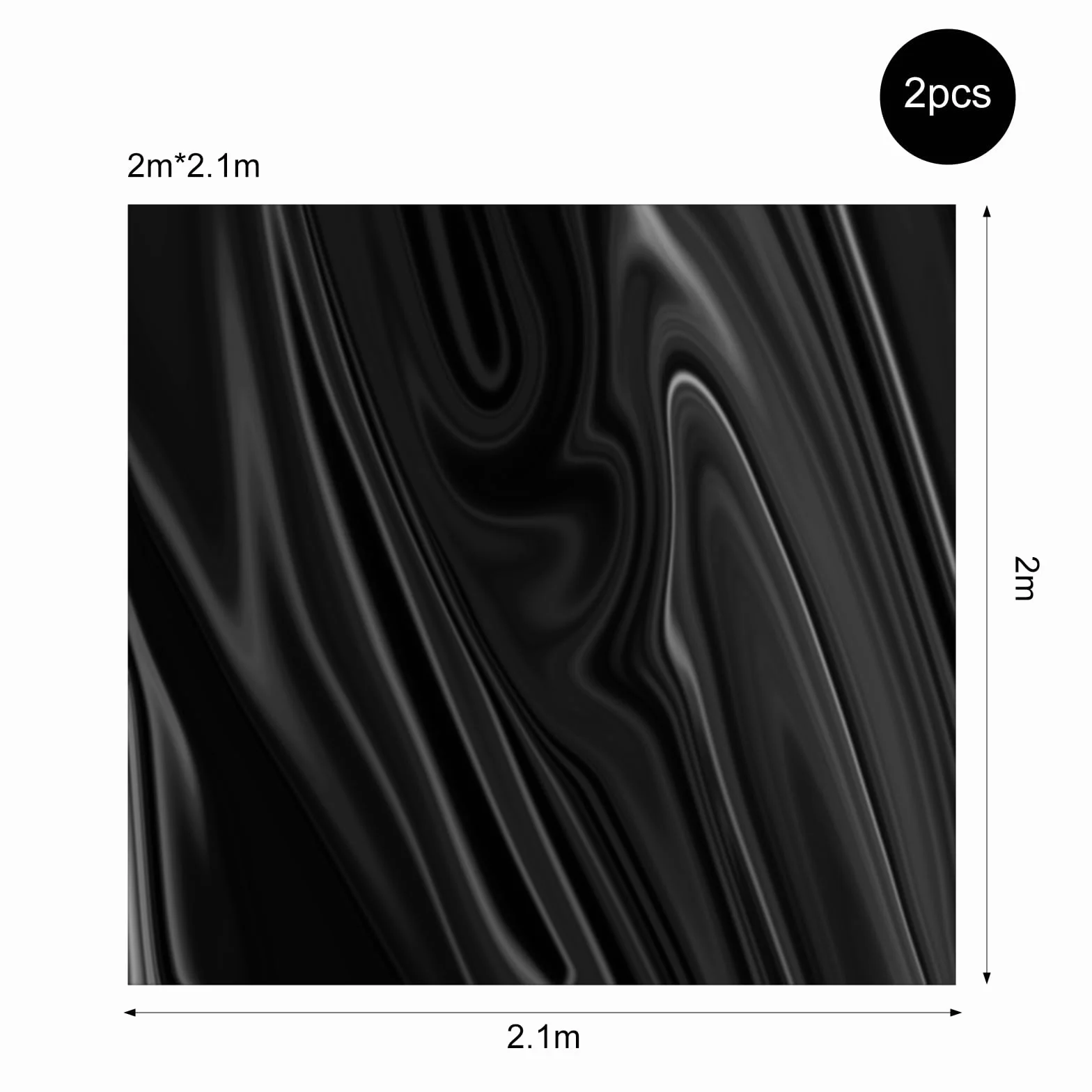 Set di 2 lenzuola impermeabili in PVC 210 x 200 cm