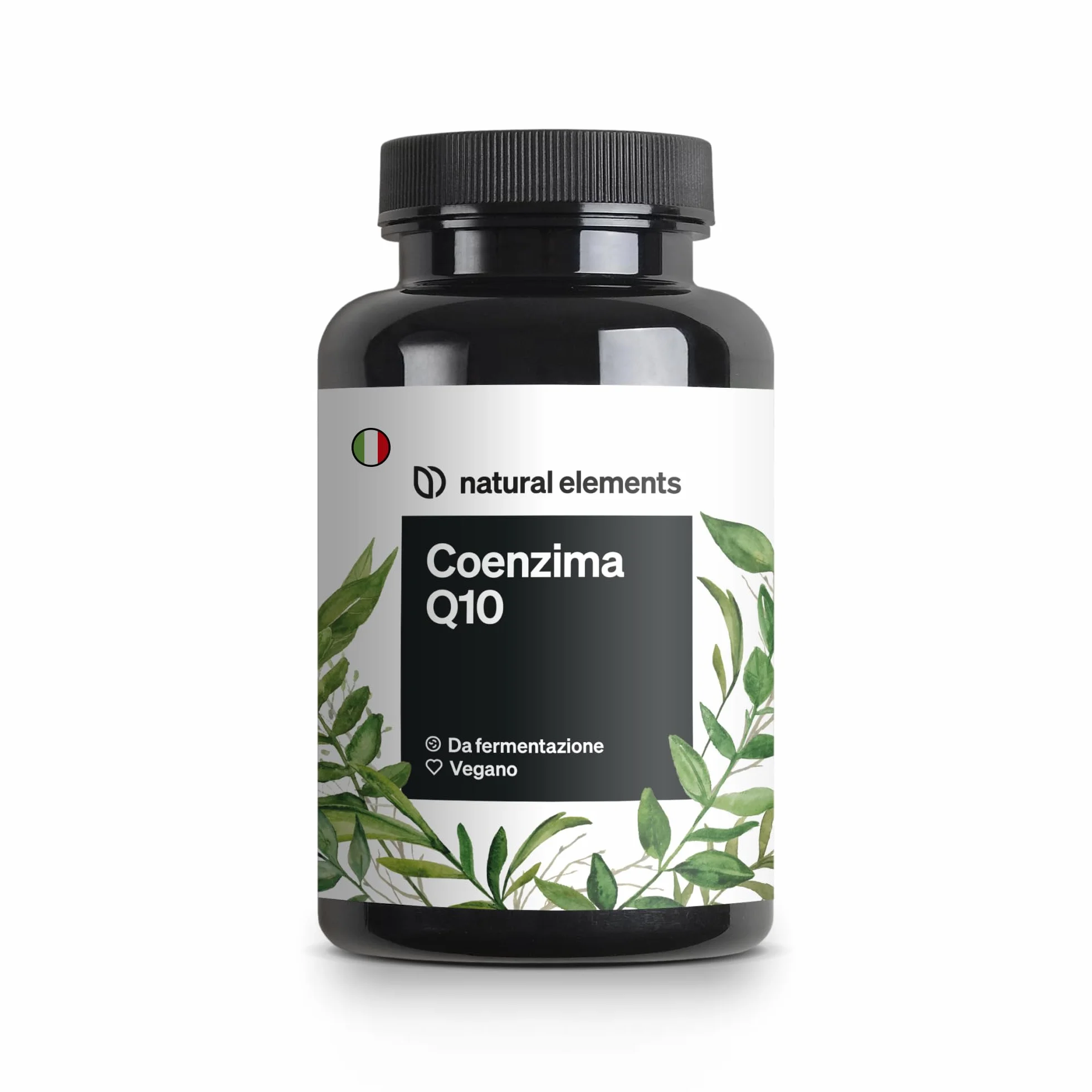 Coenzima Q10 puro 200mg – 120 capsule vegane – 4 mesi di durata – COQ10 di alta qualità dalla fermentazione del mais – Integratore Coenzima – alto dosaggio, testato in laboratorio