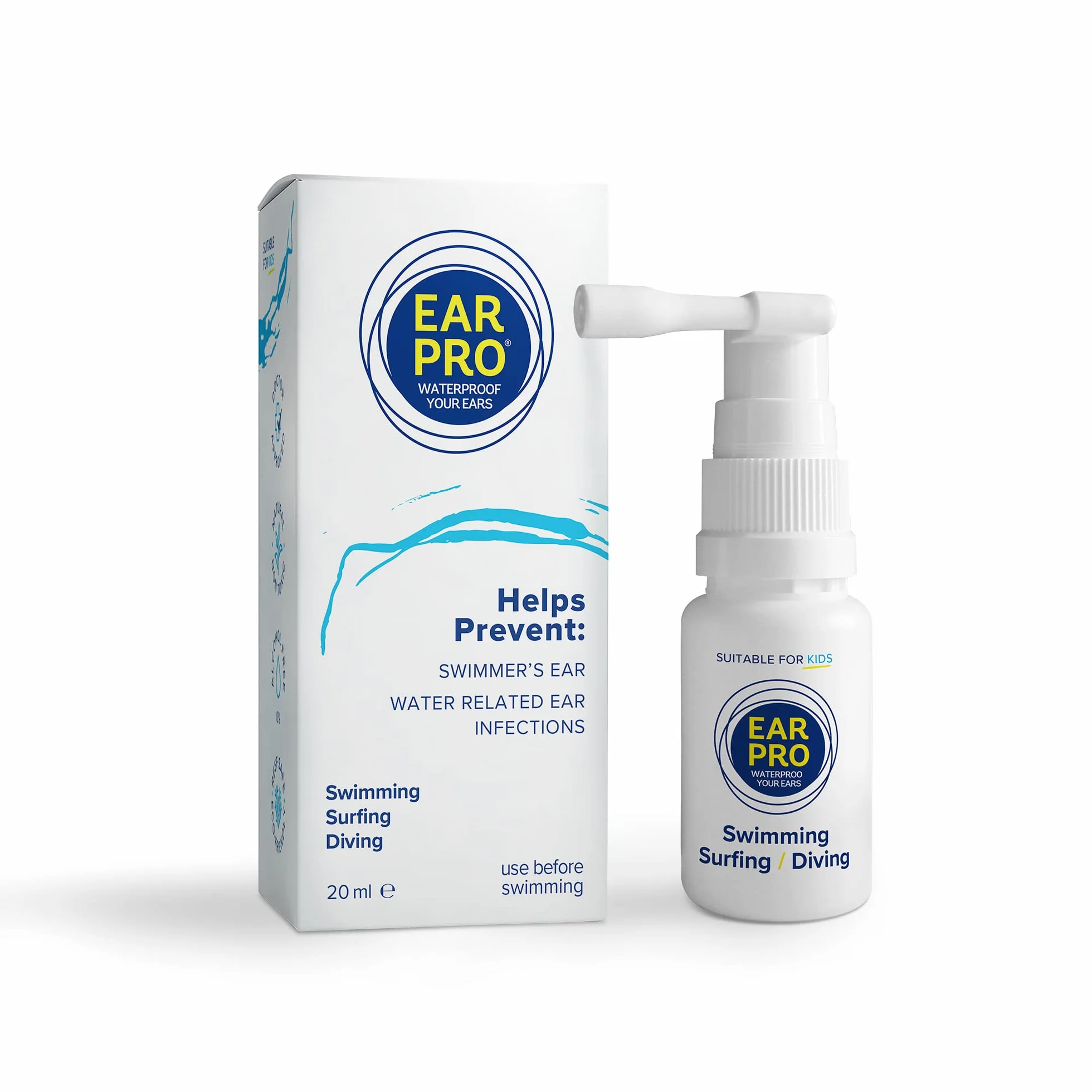 Ear Pro Natural Ear Protection Spray per bambini e adulti 200 applicazioni