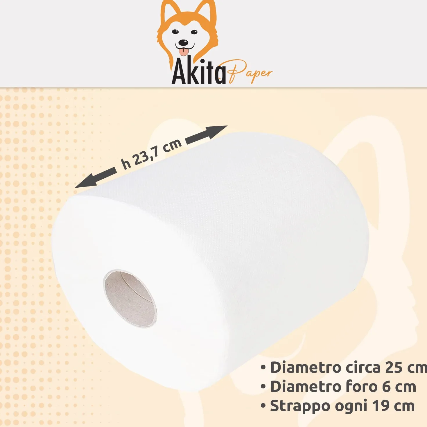 Carta Asciugatutto 2 Rotoli 1600 Lunga Durata Extra Resistente Bobina 2 Veli Pura Cellulosa Uso Alimentare