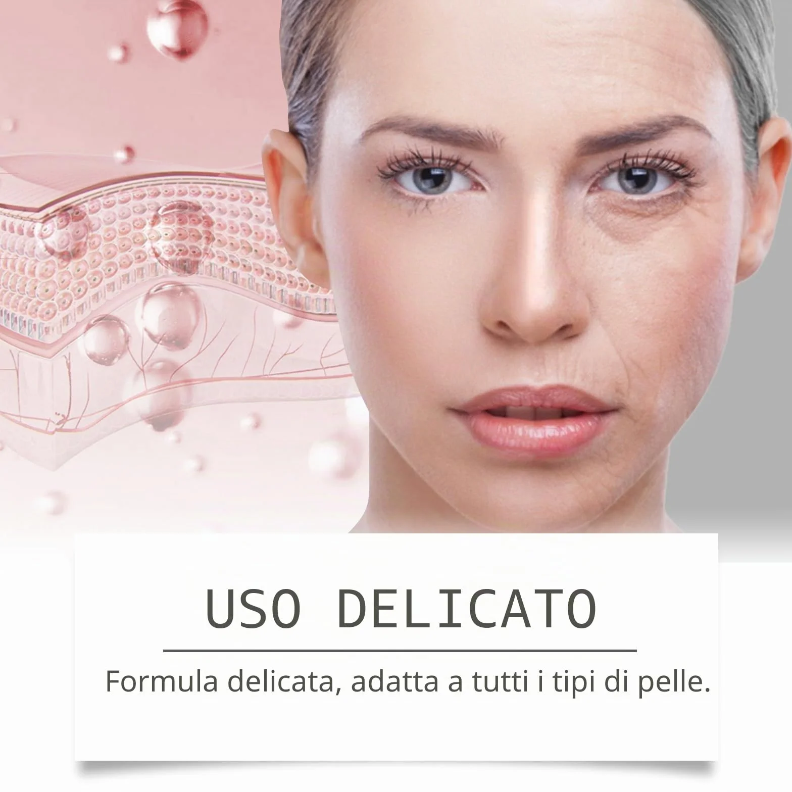 Sistema di Microinfusione Viso e Labbra con Acido Ialuronico Intensivo, Idratante e Antirughe