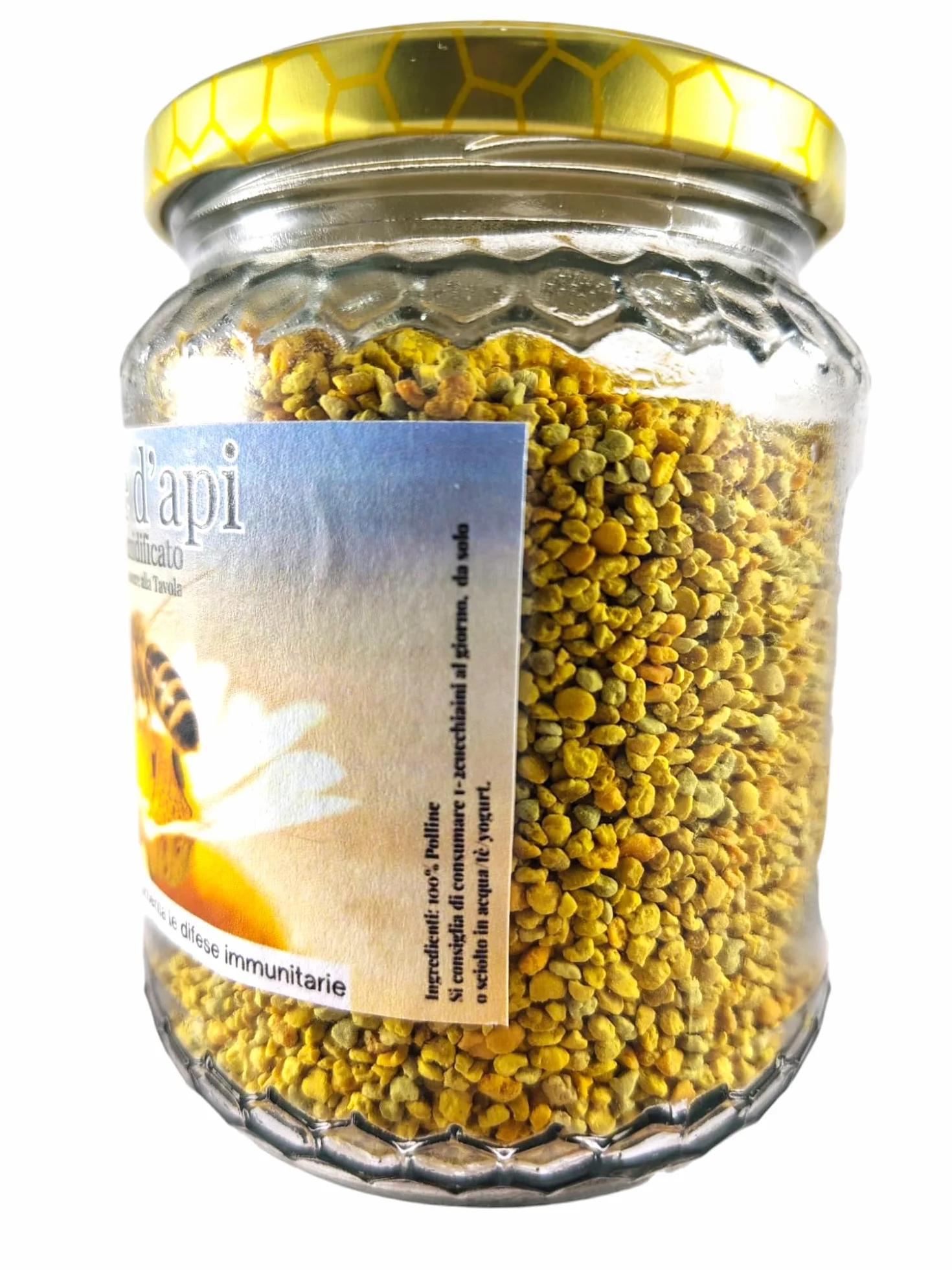 Polline d'Api Italiano Calabrese 200g Puro Senza Additivi Ricco di Proteine Minerali