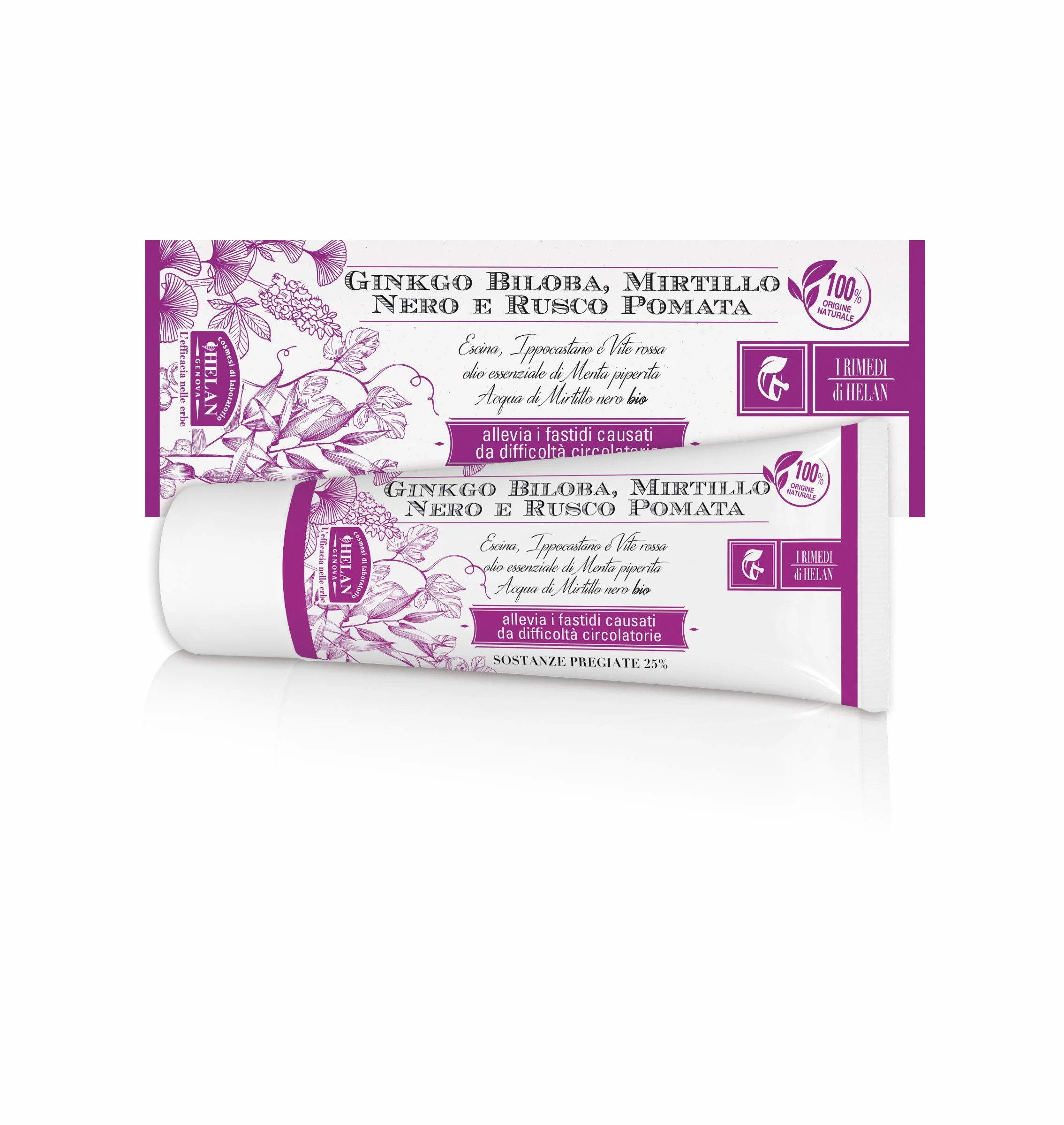 Helan I Rimedi Pomata Ginkgo Biloba Mirtillo Nero E Rusco 75 ml