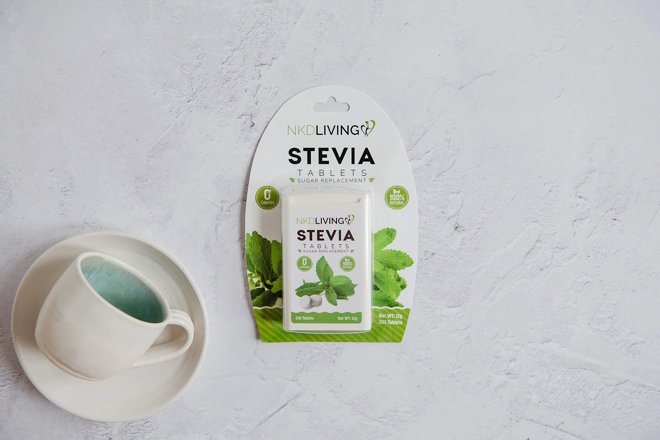 NKD Living Pure Stevia Dolcificante compresse 200 non amaro