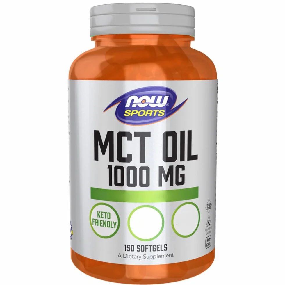 Now Foods Olio MCT 1000mg Trigliceridi a catena media 150 Capsule morbide