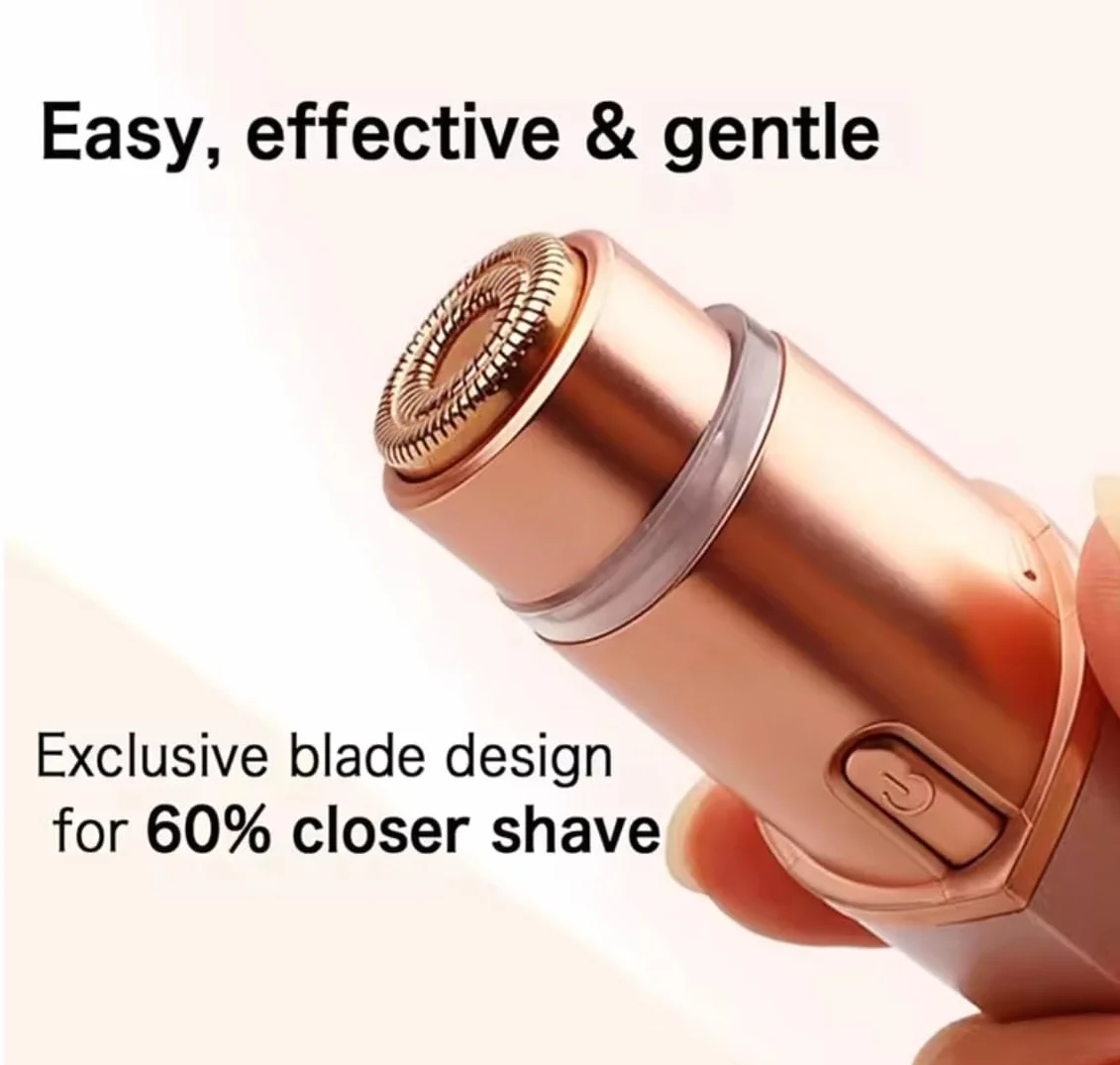 4 Pack | Ricambio Testina per Rasoio per Epilatore Facciale Flawless Terza Generazione | Lame di Ricambio Double Halo per Epilatore Finishing Touch Flawless - Oro Rosa