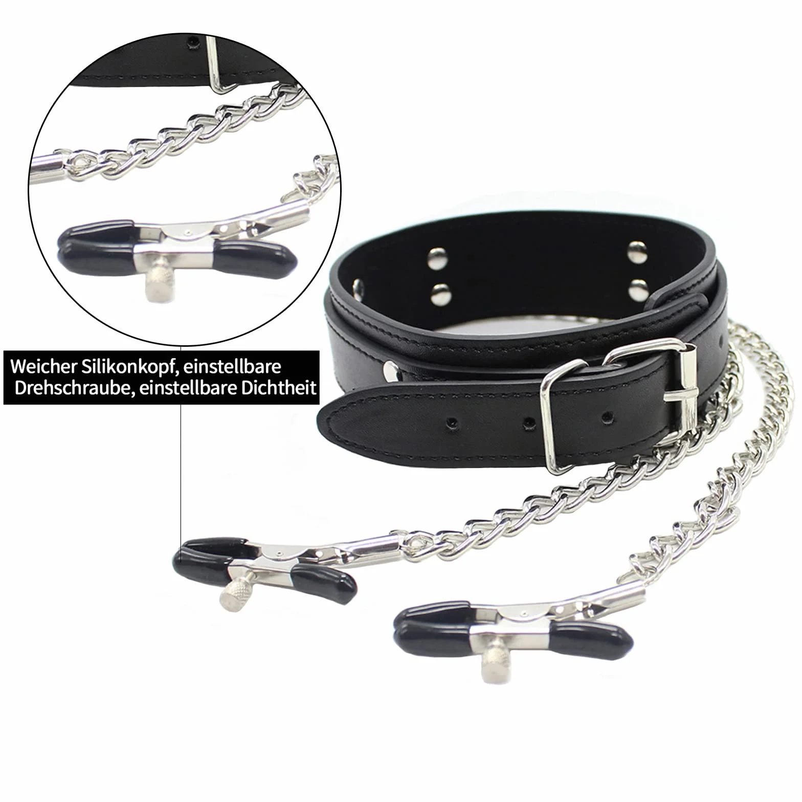 Morsetti per capezzoli Capezzoli Sesso estremo Clitoride Clip Labia Catena Clip Stimolazione capezzoli Donne BDSM Capezzolo Giocare Giocattoli erotici per le donne Donne Coppie Amanti