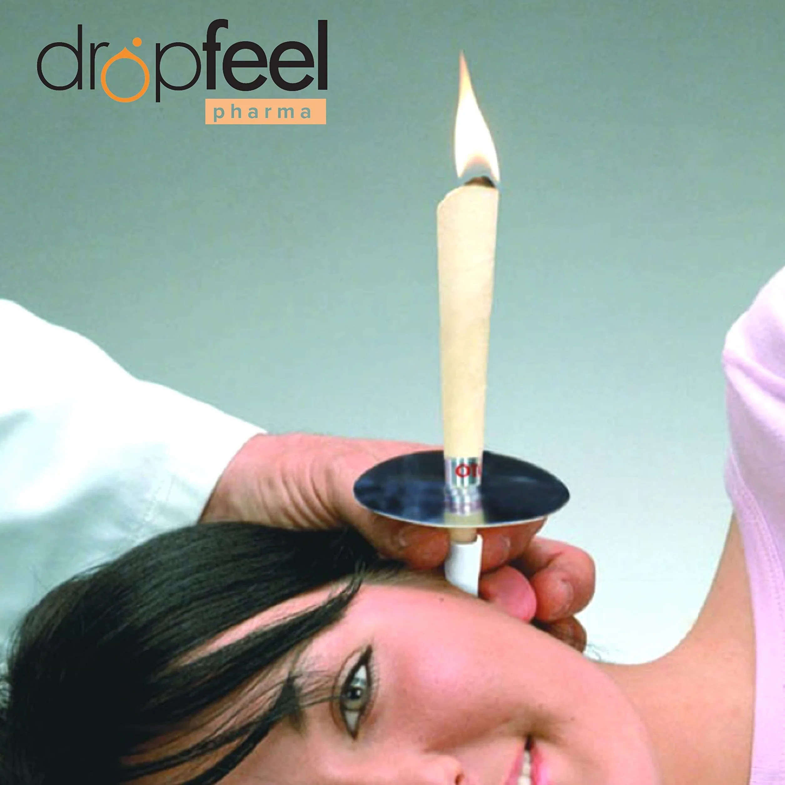 DROPFEEL - Coni Auricolari per Rimozione Cerume con Cera d'Api, Rimozione Tappi con Metodo Venturi, Pulizia Auricolare Naturale con Sistema Frangifiamma, Monouso e Made in Italy, Confezione da 2 Pezzi
