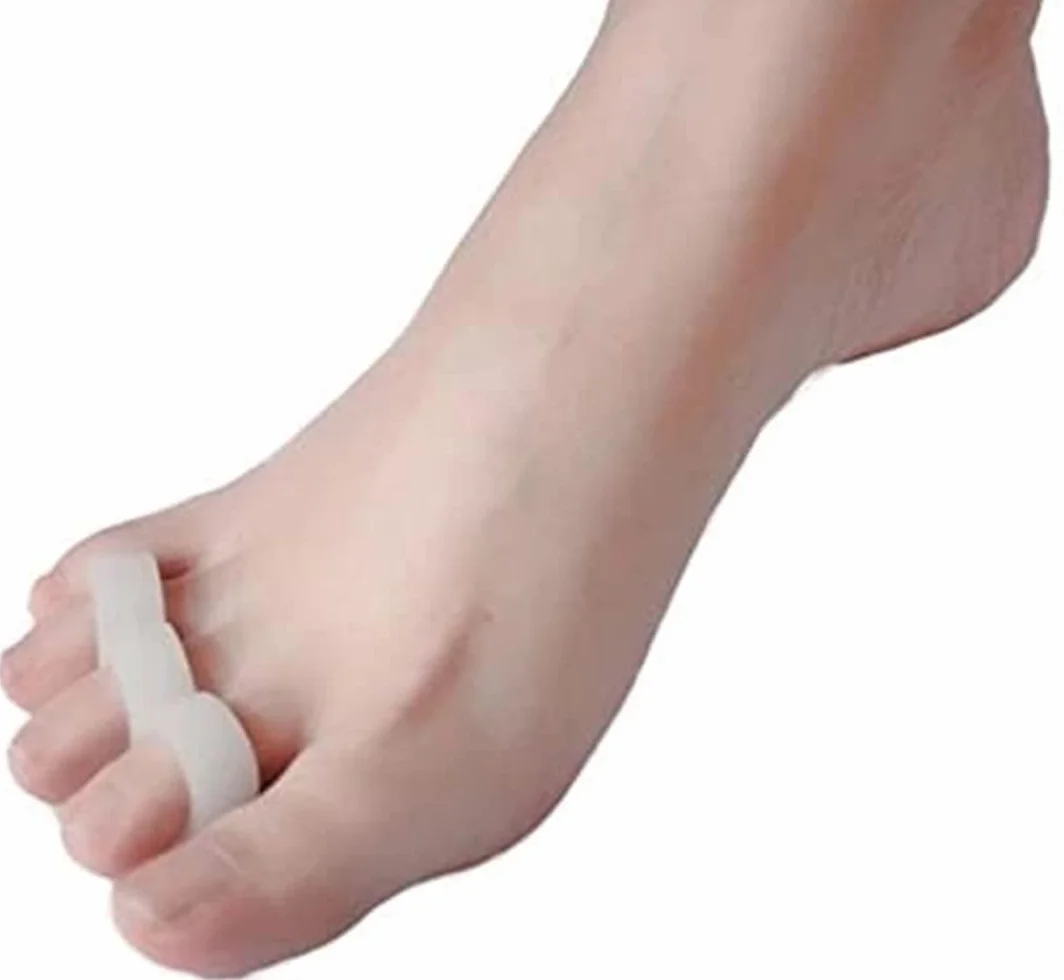 Separatori dita dei piedi in gel in silicone per sollievo dal dolore dita a martello, 4 pz