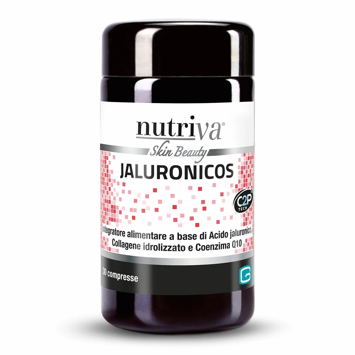 NUTRIVA Jaluronicos, Integratore Alimentare con Acido Jaluronico, Collagene Tipo II e Coenzima Q10 - 30 Compresse